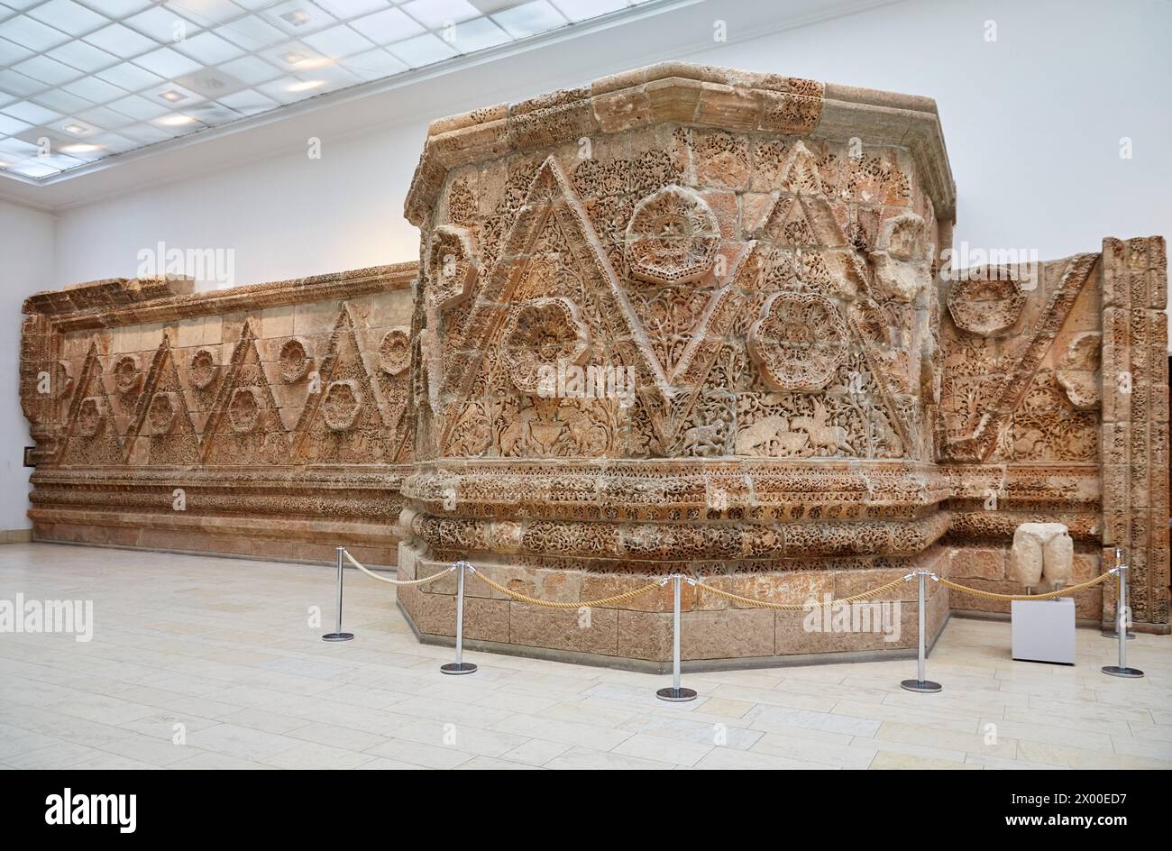 Palais de Mshatta, jordaniens, Musée de Pergame, Berlin, Allemagne. Banque D'Images