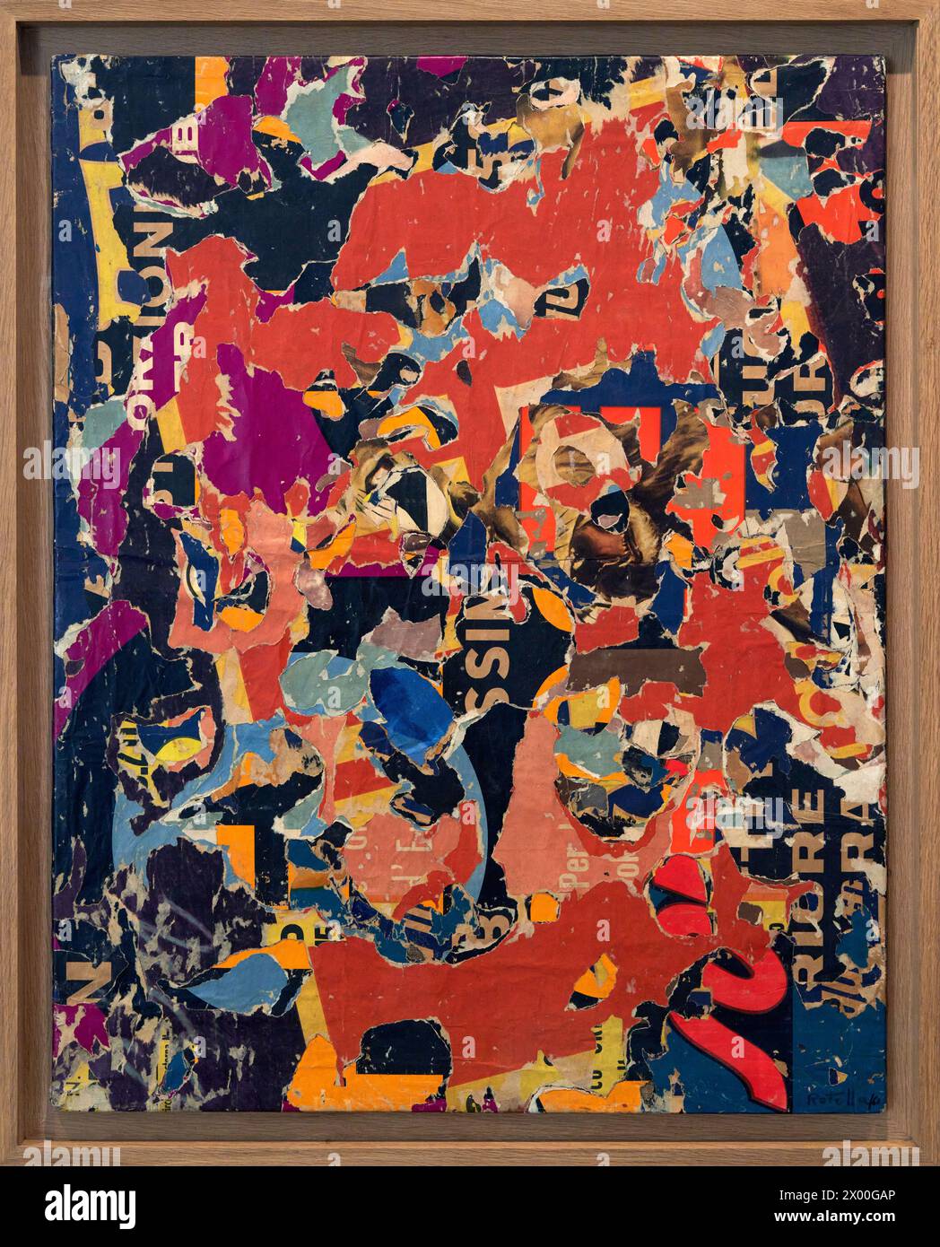 Mimmo ROTELLA, Catanzaro, Italia, 1918 - Milán, Italie, 2006, Like a Poem - Sound, 1960, Musée Reina Sofia, Madrid, Espagne, Europe. Banque D'Images