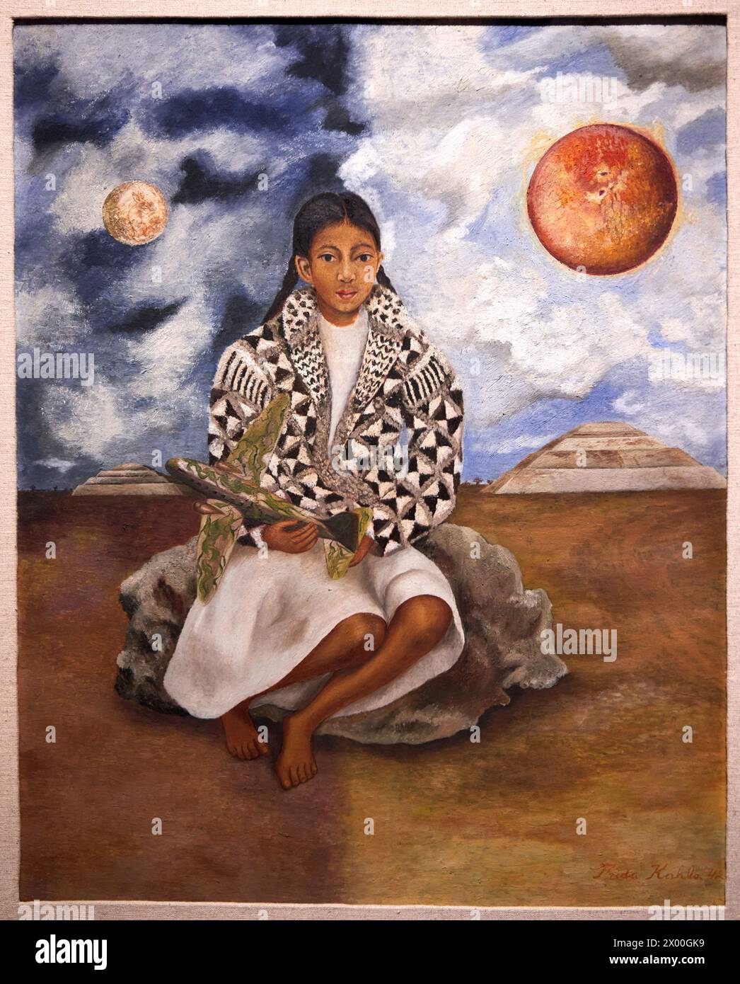 Fille de Tehuacán. Lucha María, 1942, Frida Kahlo (1907-1954), Musée Thyssen Bornemisza, Madrid, Espagne, Europe. Banque D'Images