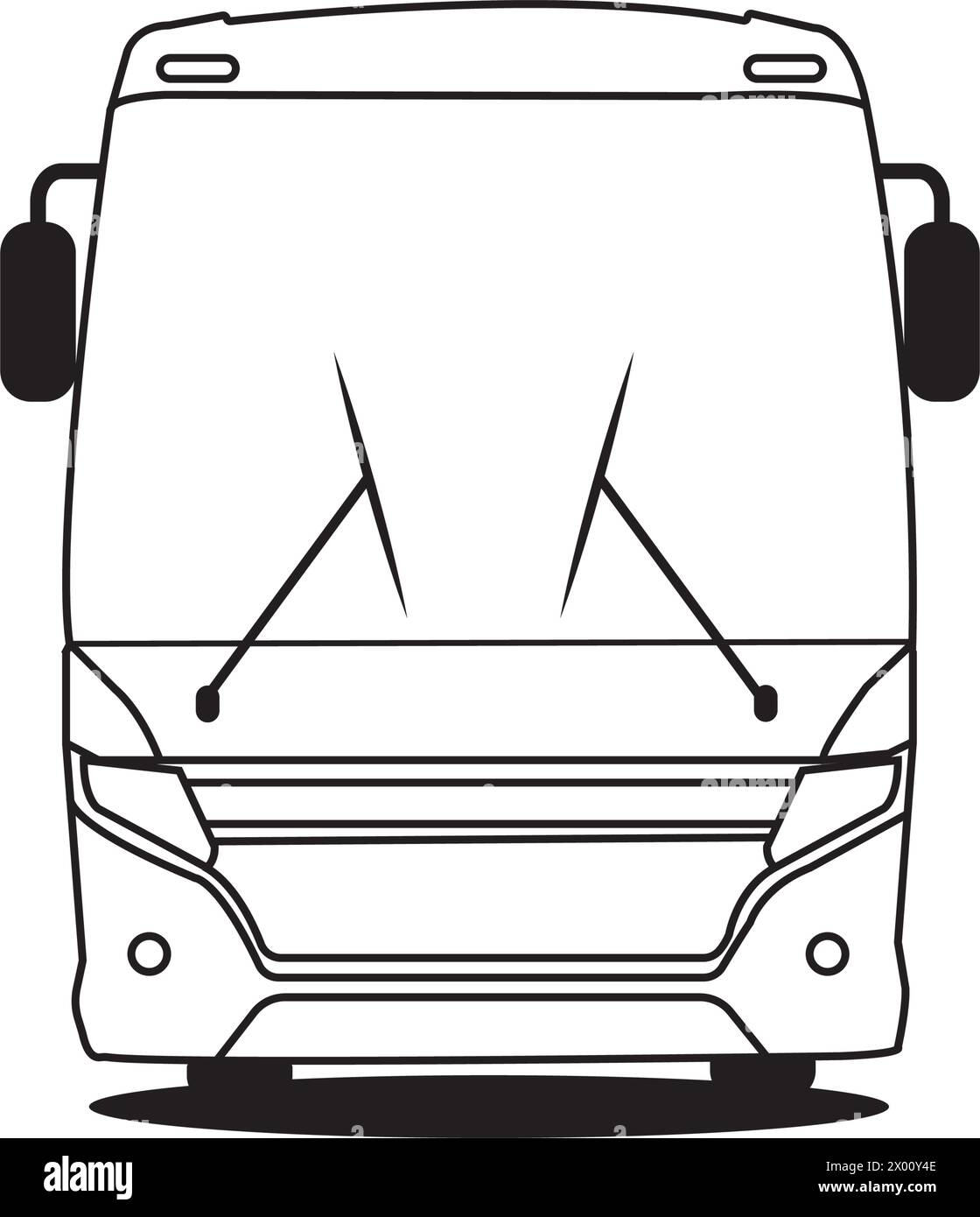 conception de logo d'illustration vectorielle d'icône de bus Illustration de Vecteur