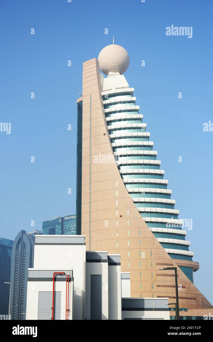 L'Etisalat Tower 2 à Dubaï, Émirats arabes Unis. Banque D'Images