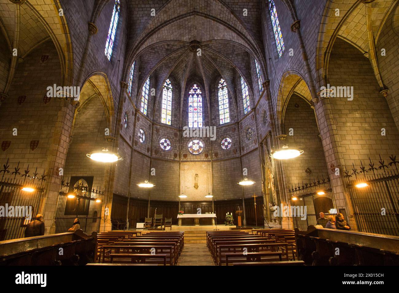 Barcelone : Eglise du monastère de Pedralbes Banque D'Images