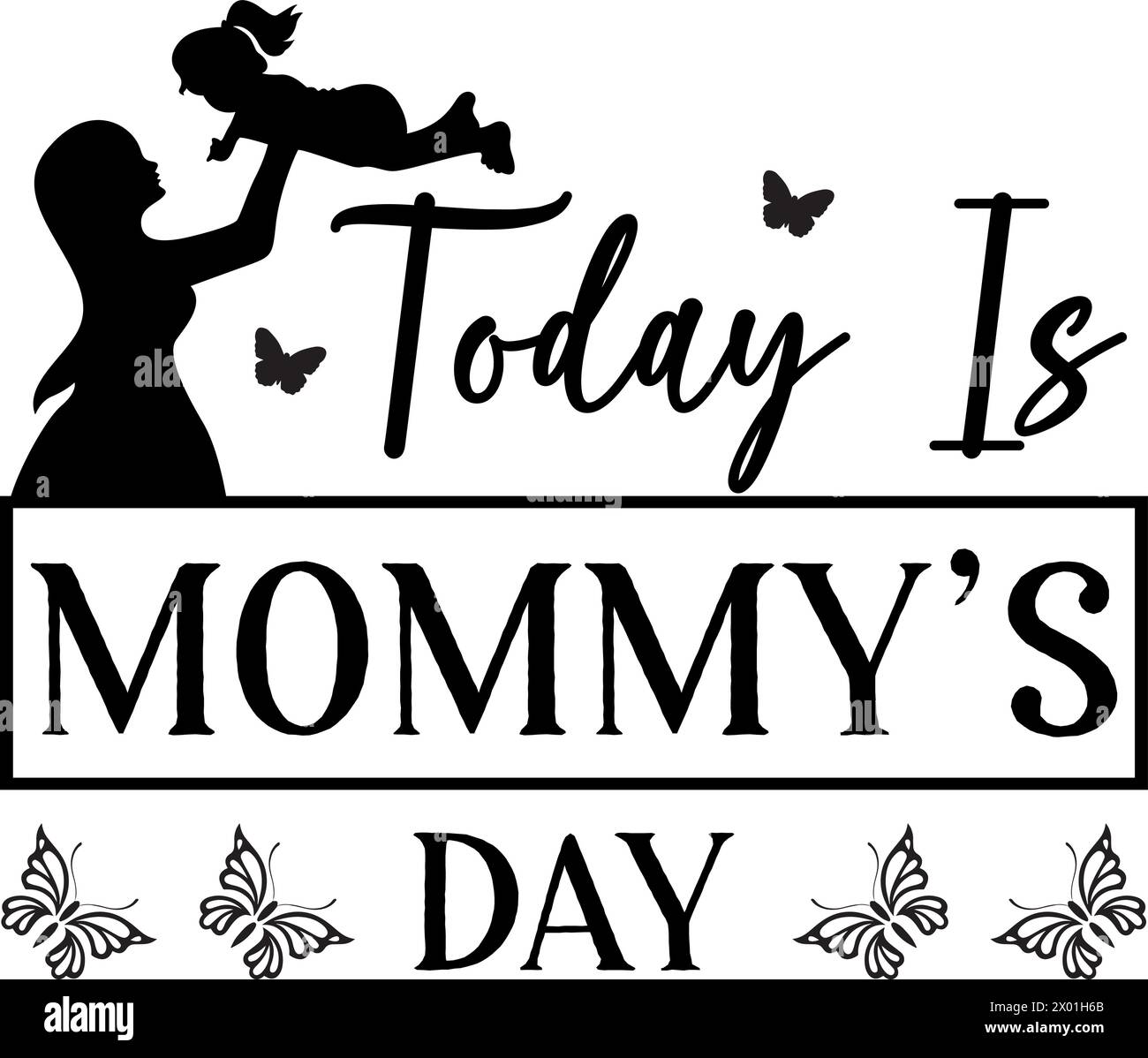 Design de T-shirt de typographie de fête des mères Illustration de Vecteur