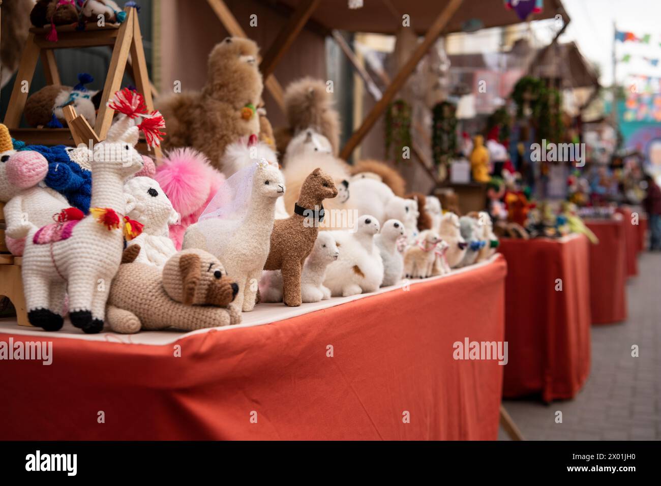 Marché, Barranco, Lima, Pérou, Amérique du Sud Banque D'Images
