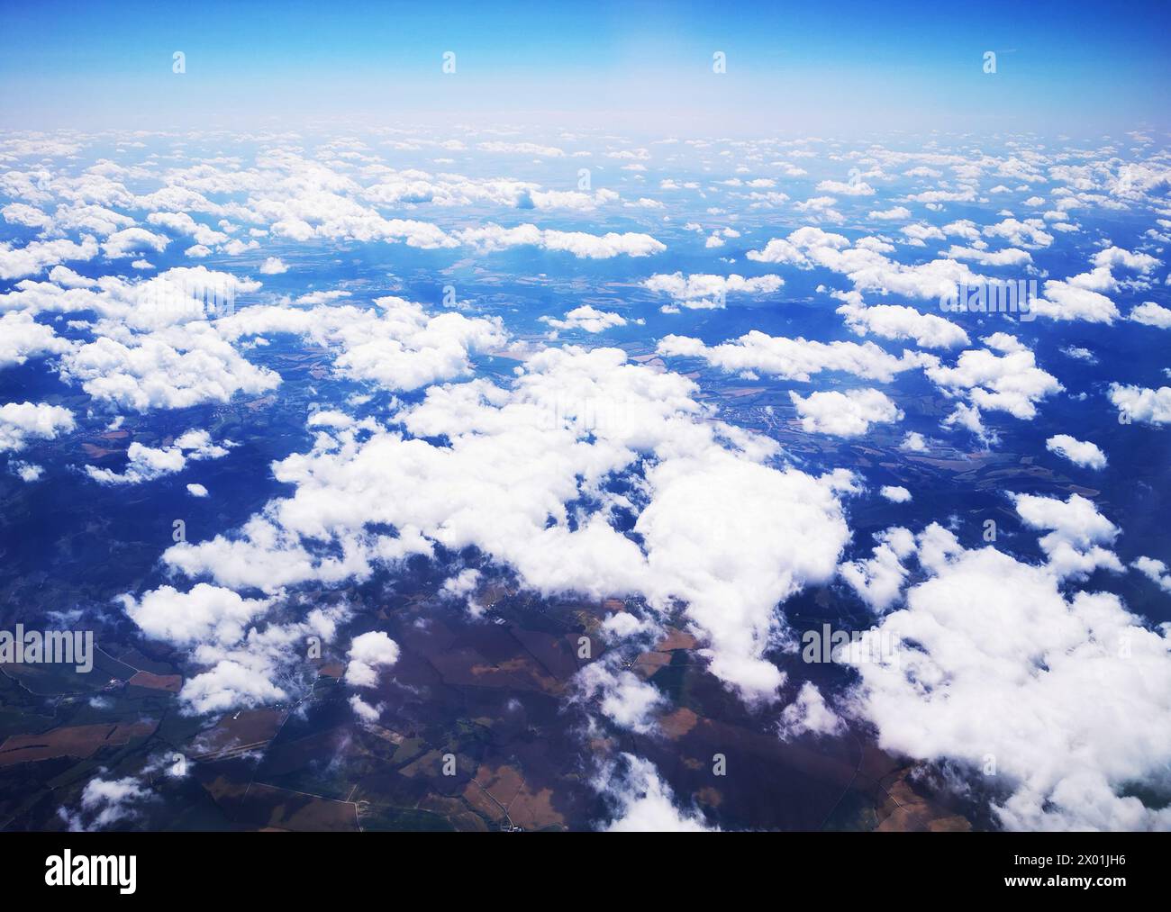 république tchèque vu du ciel comme beau paysage Banque D'Images