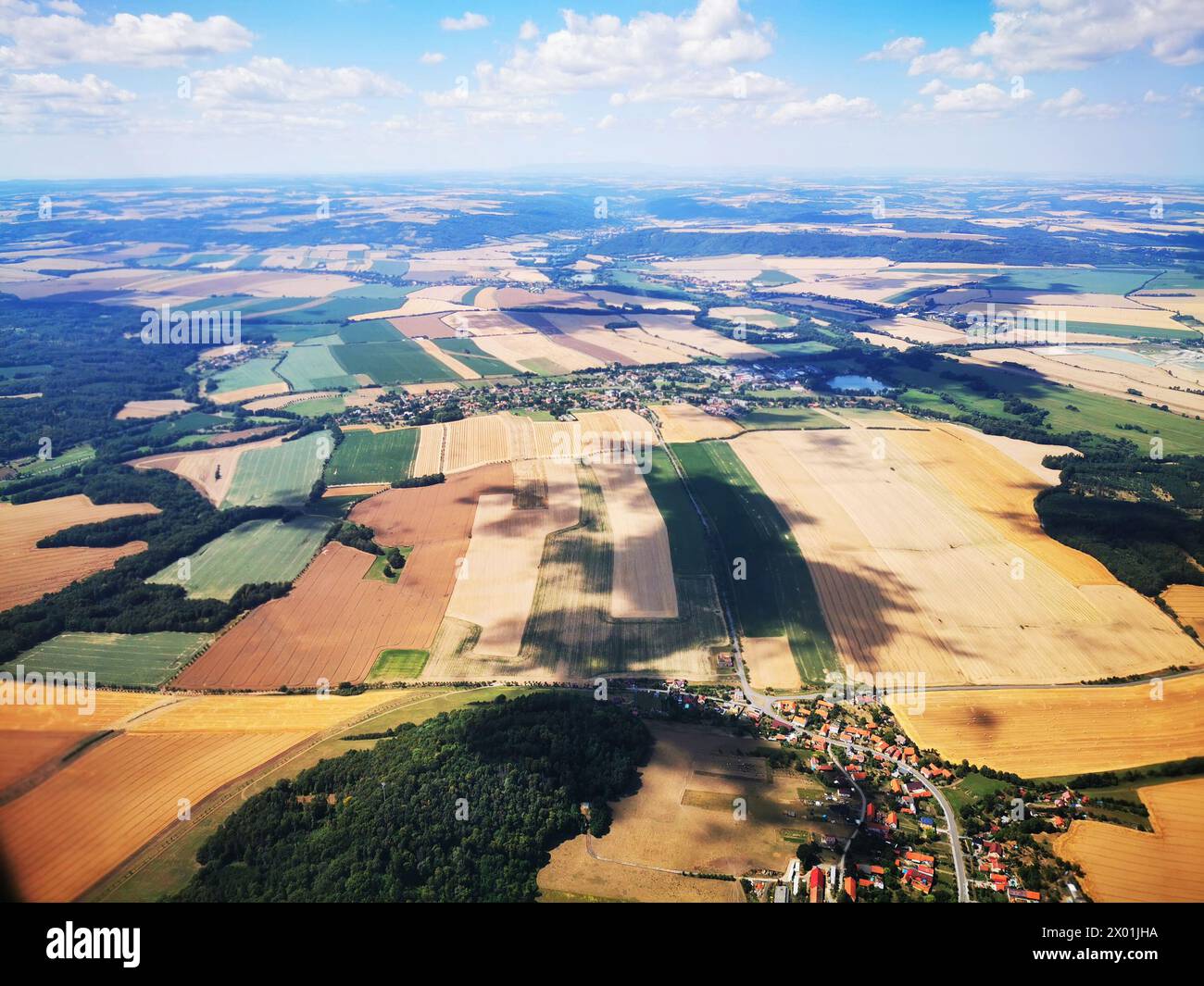 république tchèque vu du ciel comme beau paysage Banque D'Images