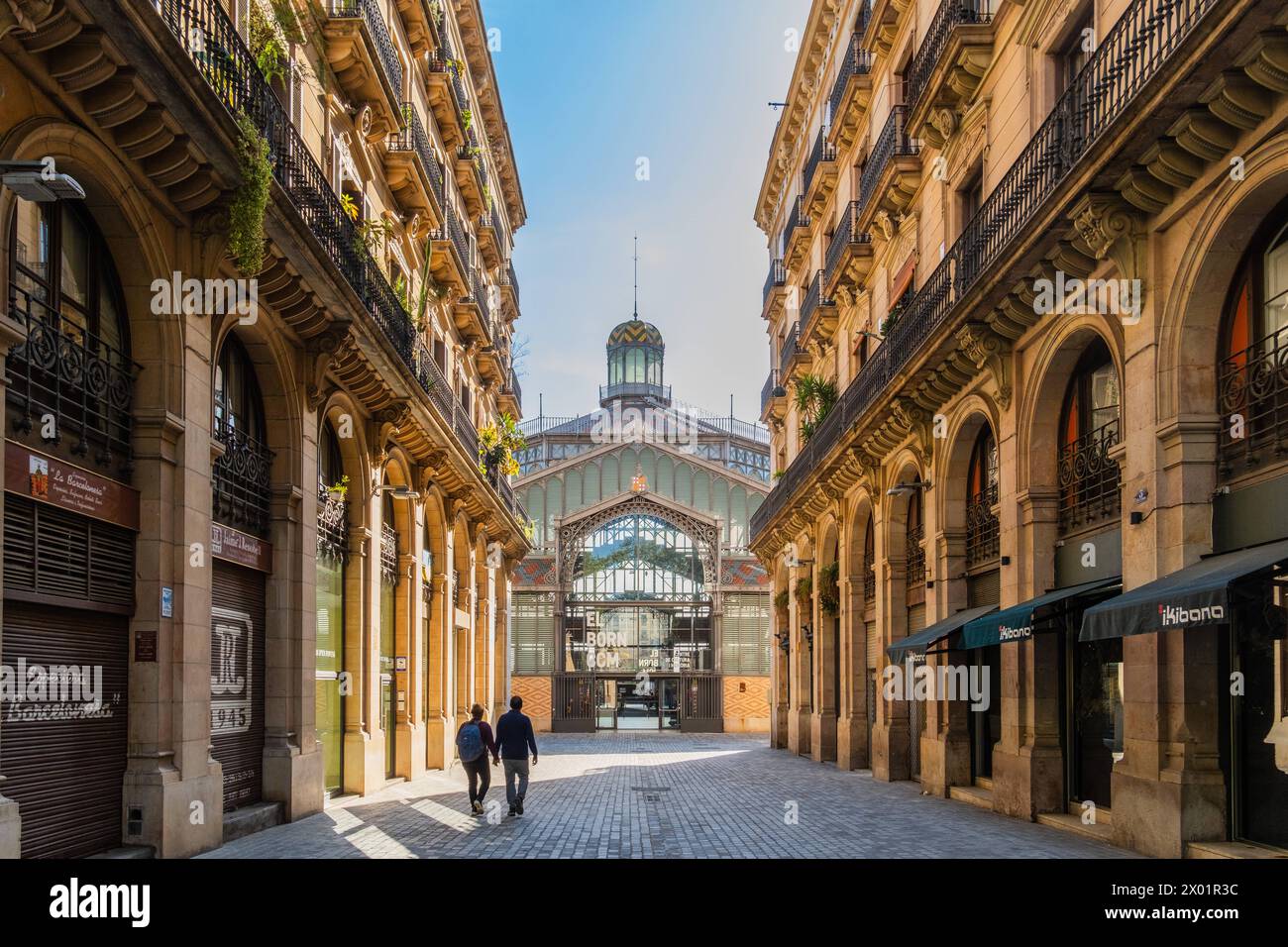 Der ehemalige Markt im Stadteil El Born. Der Markt beherbergt jetzt ein Museum, Barcelona, Spanien Barcelona Katalonien Spanien *** L'ancien marché Banque D'Images
