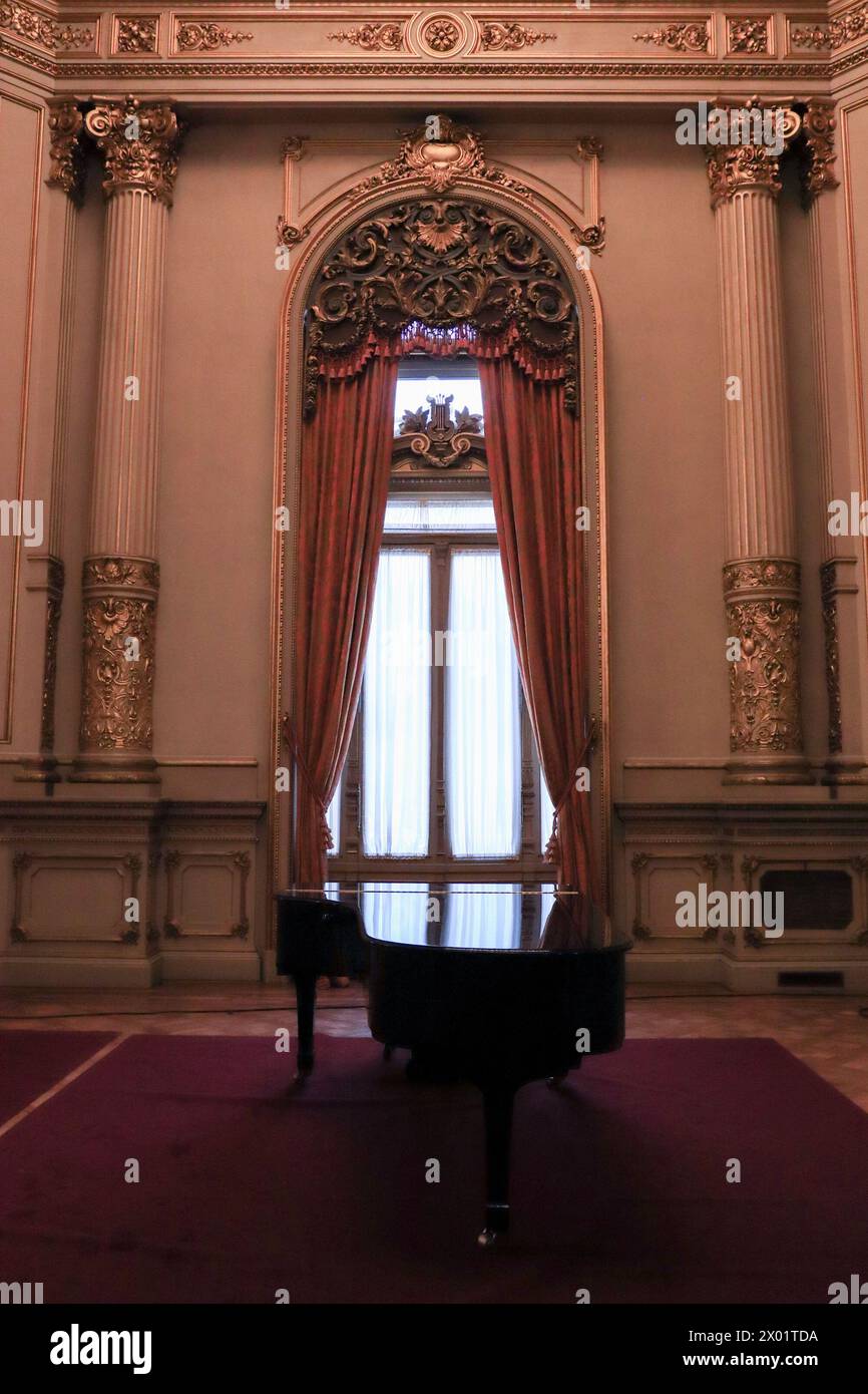 Buenos Aires, Argentine, 09.04.2024, vue du Théâtre Colon de Buenos Aires lors d'une visite guidée pour les touristes et les étudiants. (Photo : Néstor J. Beremblum Banque D'Images