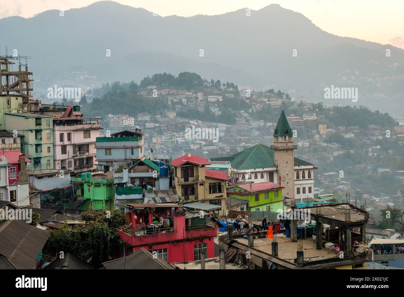 Kohima, la capitale du Nagaland dans le nord-est de l'Inde Banque D'Images