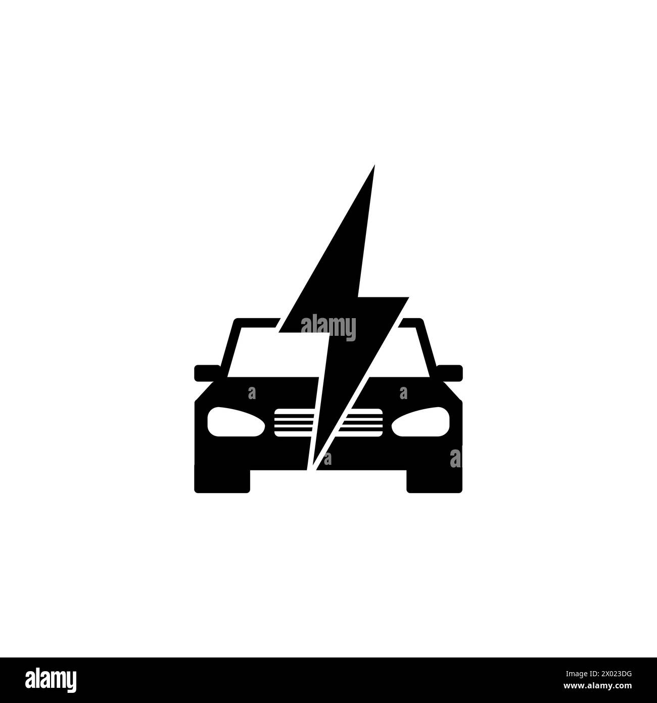 Icône vectorielle plate de voiture rapide. Symbole solide simple isolé sur fond blanc Illustration de Vecteur