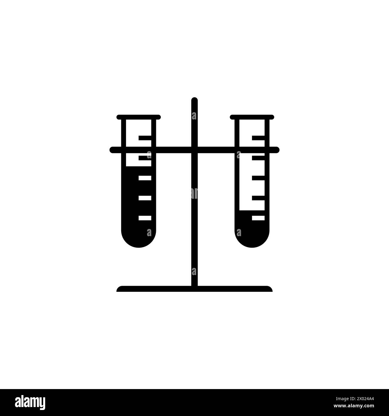 Icône de vecteur plat de réaction chimique. Symbole solide simple isolé sur fond blanc Illustration de Vecteur
