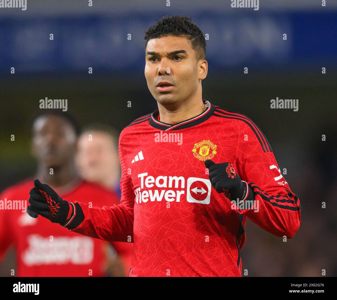 Londres, Royaume-Uni. 04th Apr, 2024 - Chelsea v Manchester United - premier League - Stamford Bridge. Casimero en action contre Chelsea. Crédit photo : Mark pain/Alamy Live News Banque D'Images