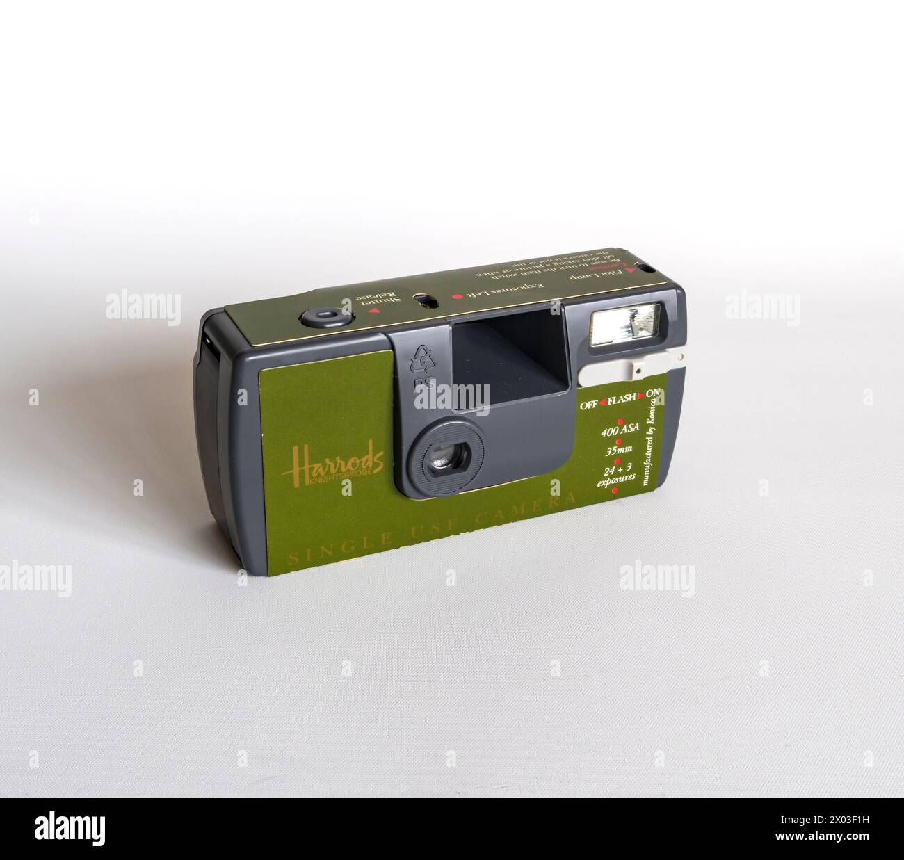 Caméra Harrods à usage unique Banque D'Images