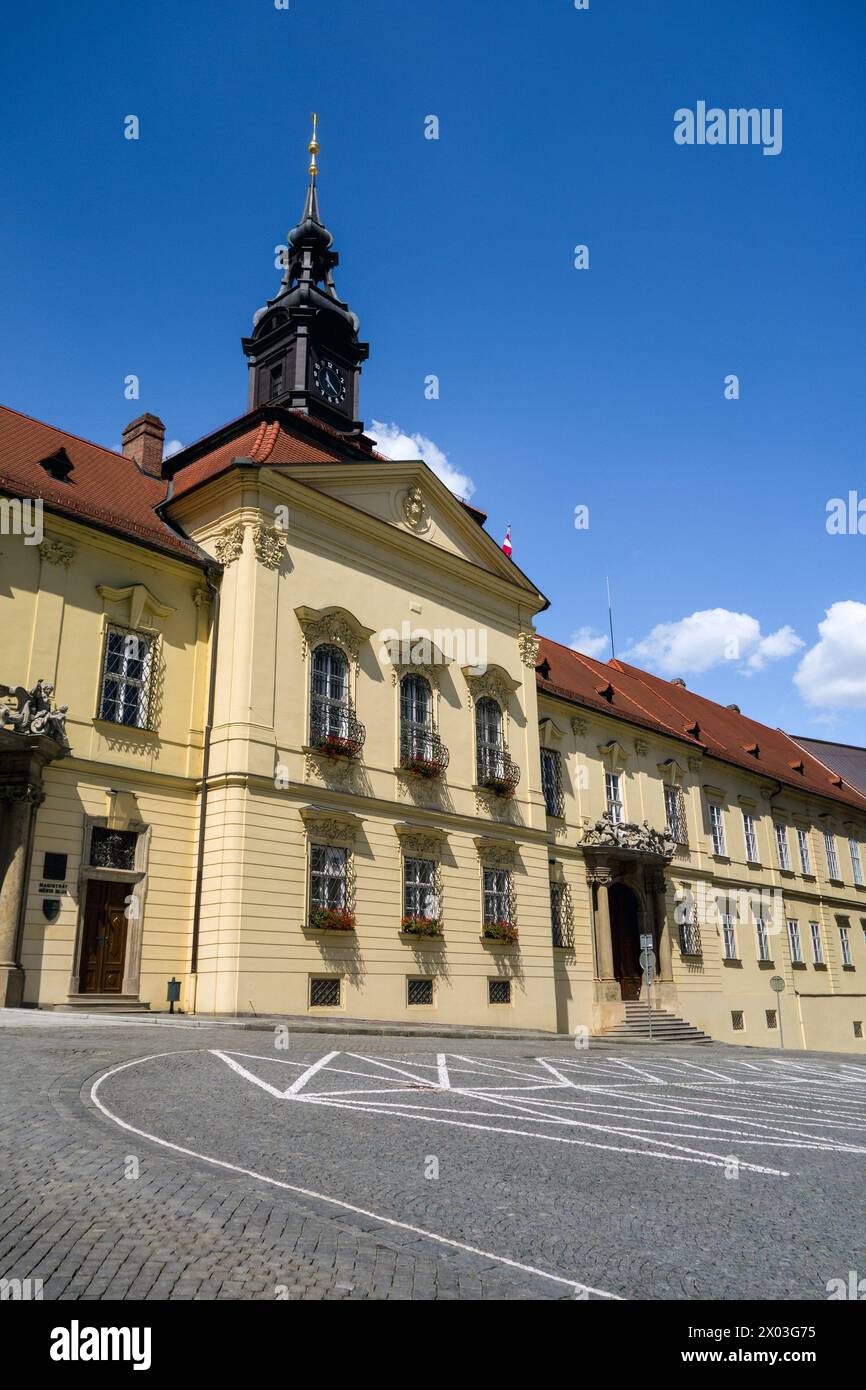 L'ancien bâtiment de la nouvelle mairie de Brno, république tchèque Banque D'Images