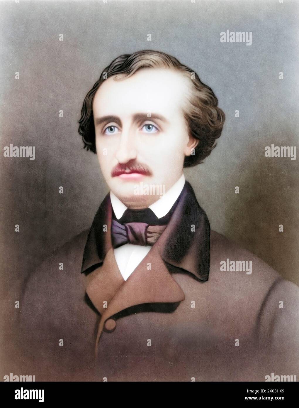 Portrait d'Edgar Allan Poe Banque D'Images