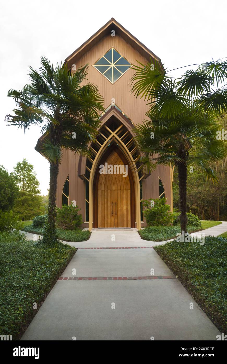 Baughman Center, une chapelle non confessionnelle et un élégant espace de contemplation sur le campus de l'Université de Floride à Gainesville, Floride, États-Unis Banque D'Images