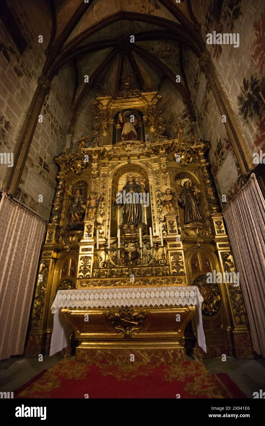 Cathédrale de Barcelone alias la cathédrale de la Sainte Croix et Sainte Eulalie - intérieur, gothique, Catalogne, Espagne, Europe Banque D'Images