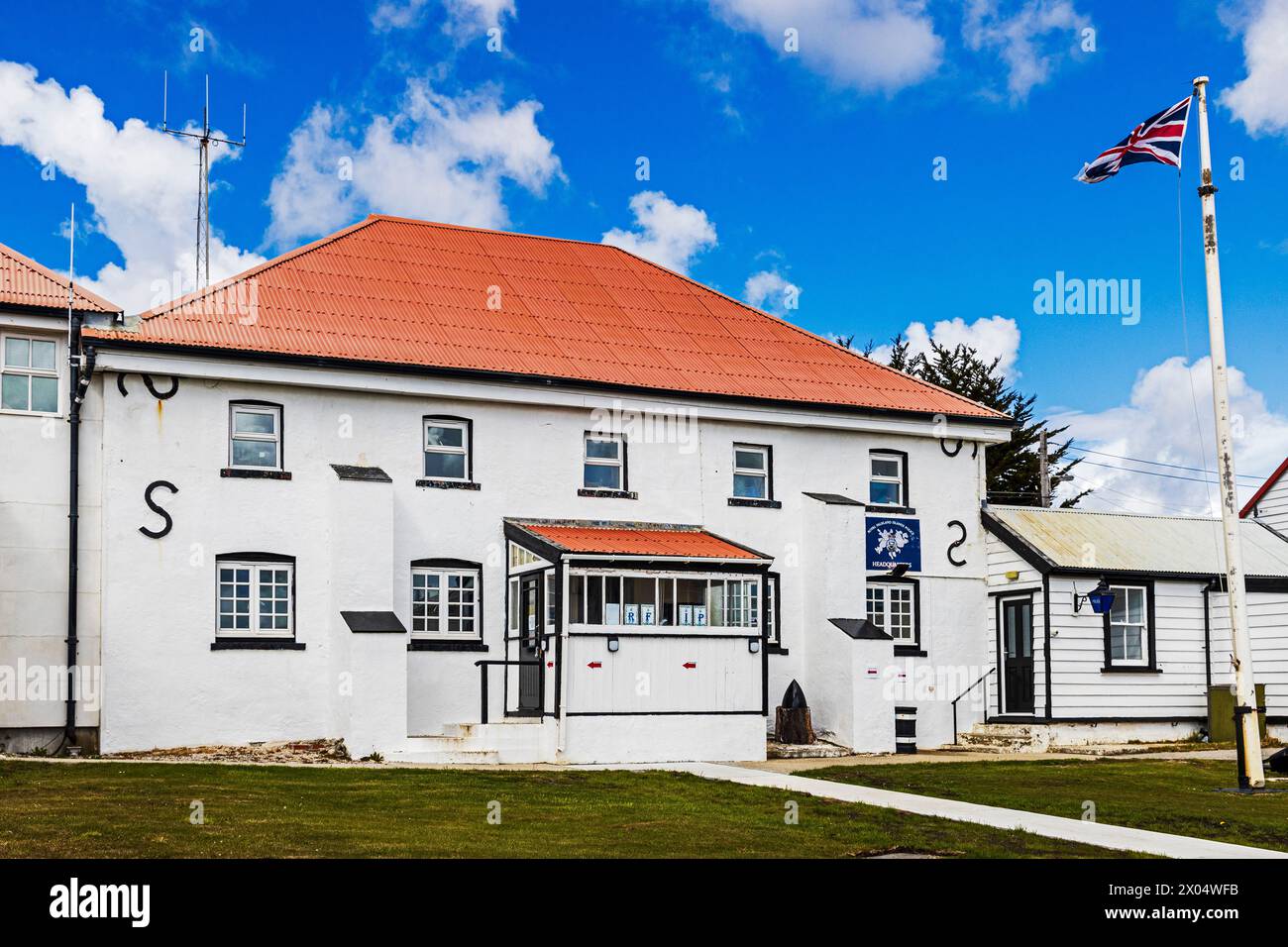 Royal Falkland Islands police Headquarters, Stanley, Îles Falkland, samedi 02 décembre 2023. photo : David Rowland / One-Image.com Banque D'Images