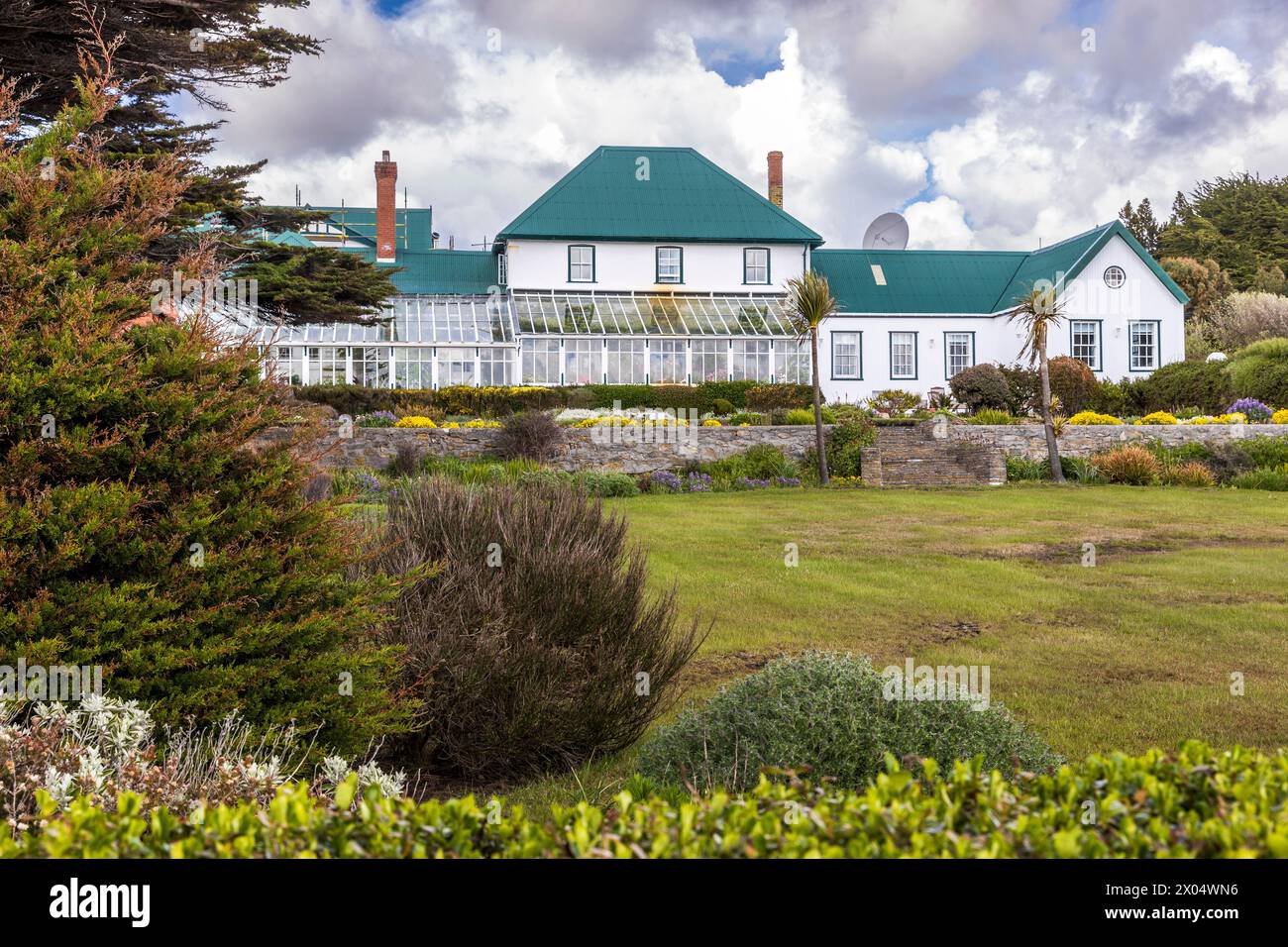 Government House, Ross Road, Stanley, Îles Falkland, samedi 02 décembre 2023. Photo : David Rowland / One-Image.com Banque D'Images