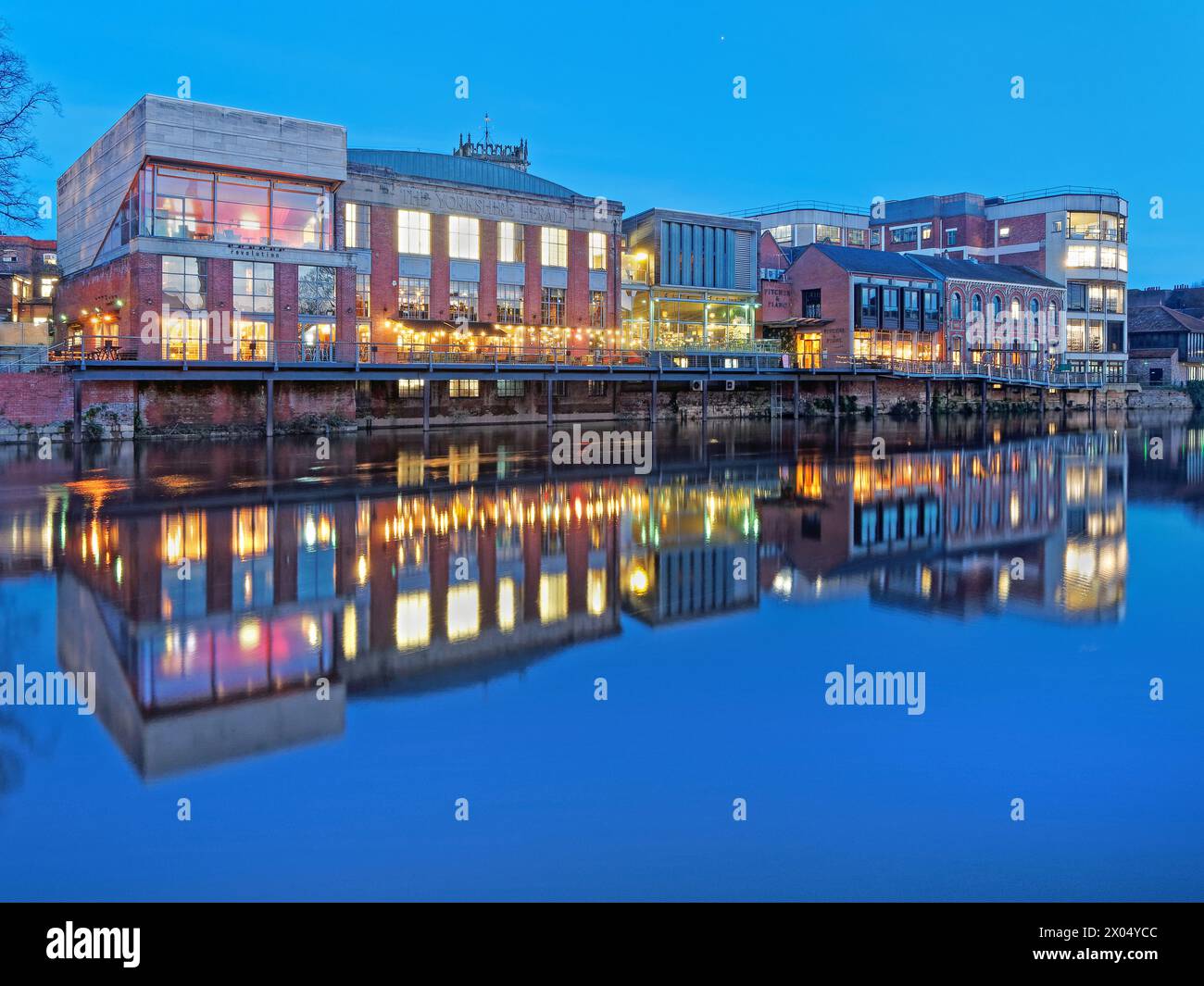Royaume-Uni, North Yorkshire, York, ancien Yorkshire Herald Building. Banque D'Images