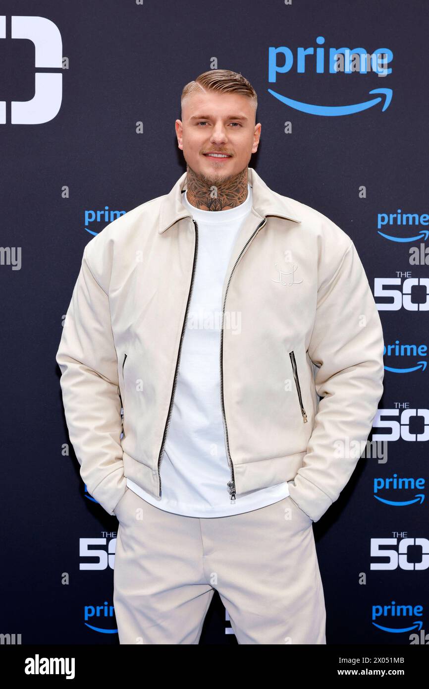 Reality-TV-Star Paco Herb kommt zum social Event der Amazon Show the 50 in der Wolkenburg. Köln, 09.04.2024 NRW Deutschland Copyright : xChristophxHardtx Banque D'Images