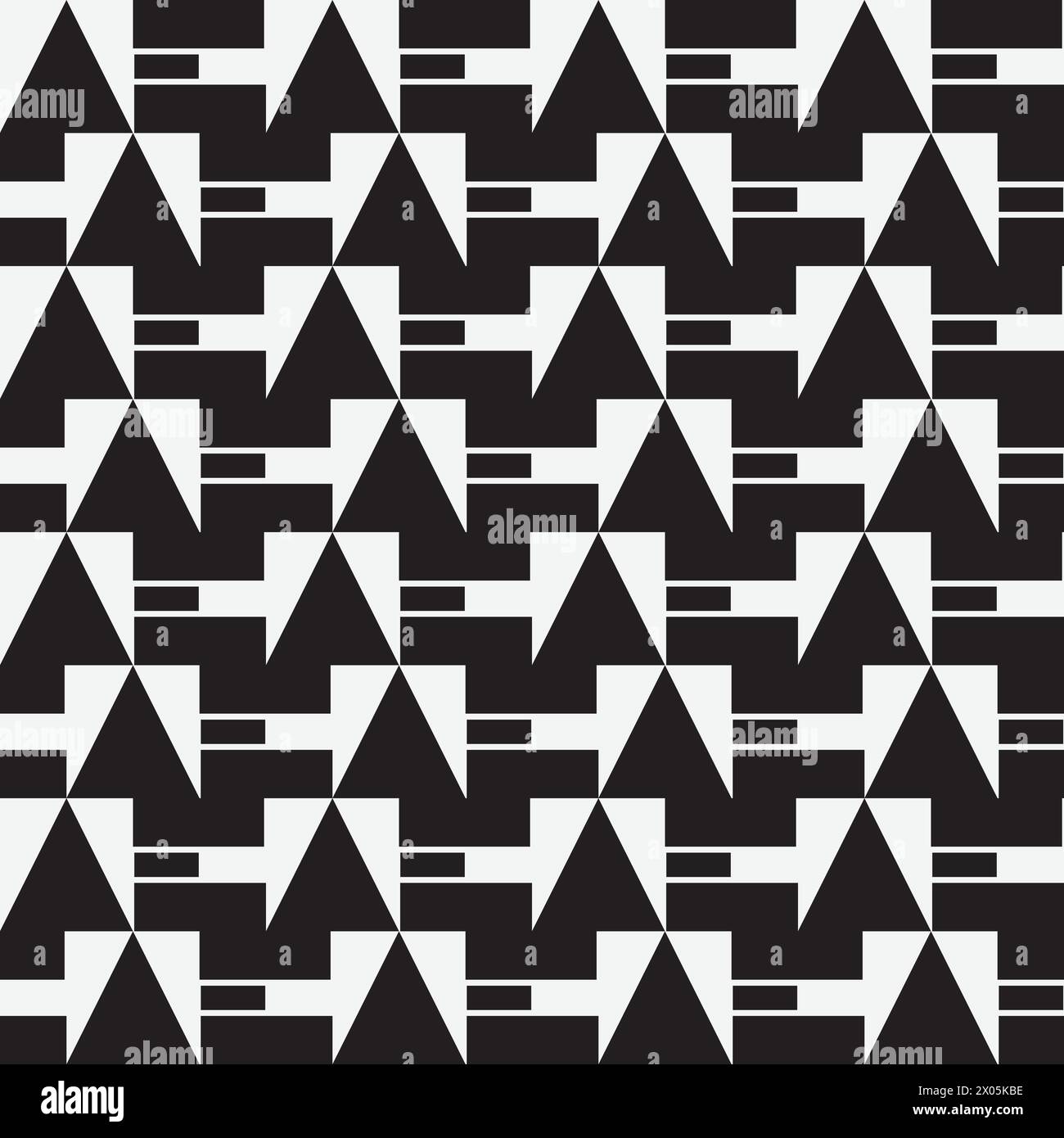 Motif abstrait noir blanc sans couture. Fond textile hipster vecteur géométrique. Illustration de Vecteur