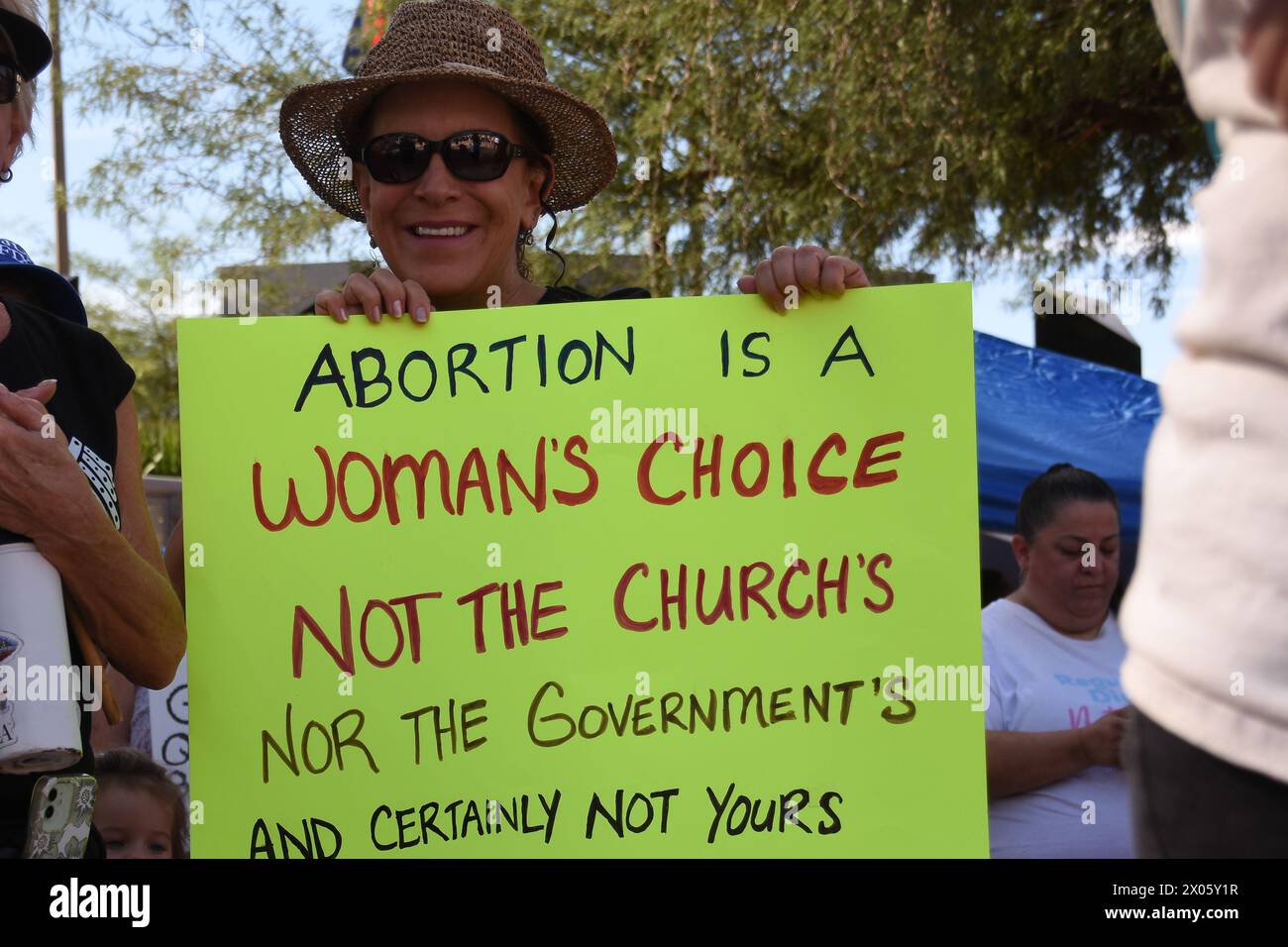 Marche des femmes pour l'avortement à Phoenix, Arizona, octobre 2022 Banque D'Images