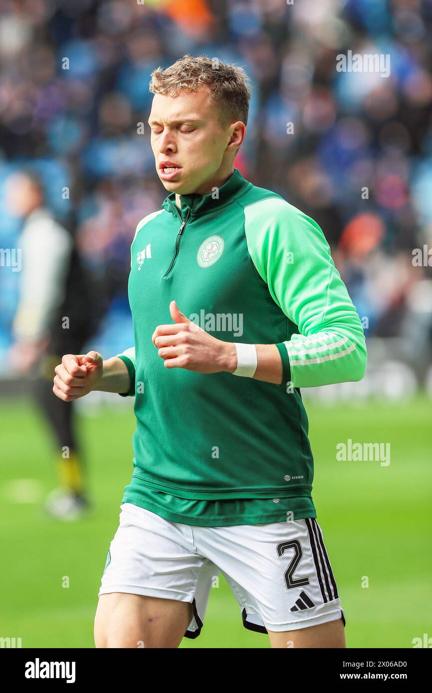 ALISTAIR JOHNSTON, joueur de football professionnel, joue actuellement pour le Celtic FC, Glasgow. Image prise lors d'un échauffement et d'une séance d'entraînement avant match Banque D'Images