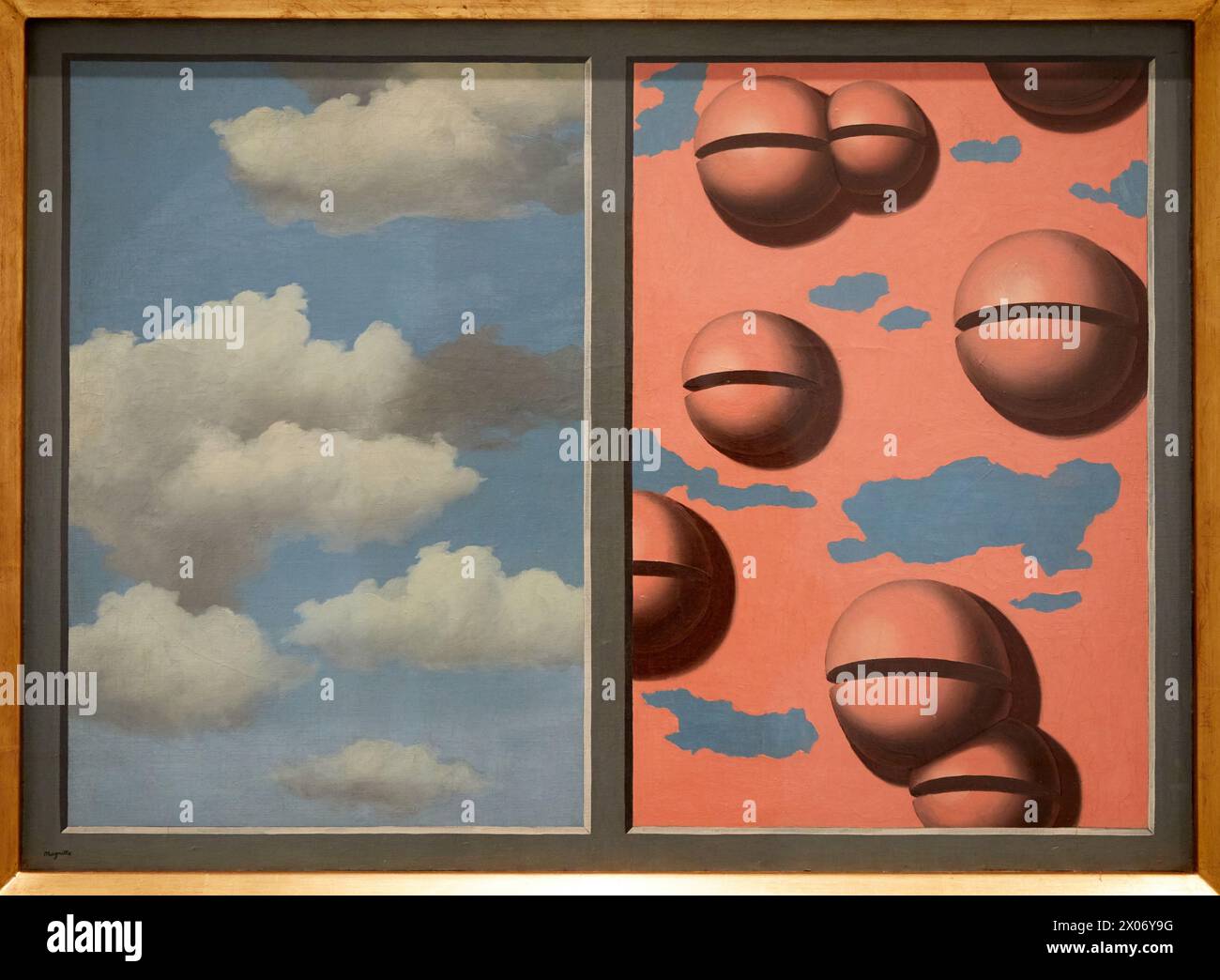 Cloches rose Ciel en lambeaux, 1930, René Magritte, Museo Nacional Centro de Arte Reina Sofia, Madrid, Spain, Europe Banque D'Images