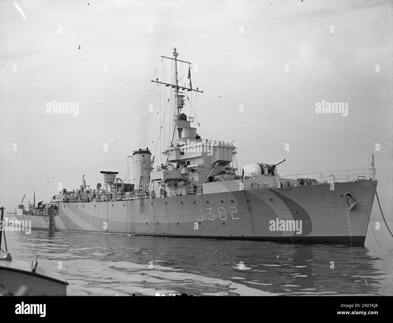 HMS SYLVIA, DRAGUEUR DE MINES DE CLASSE ALGERINE, 22 MAI 1944, GREENOCK. - , Banque D'Images