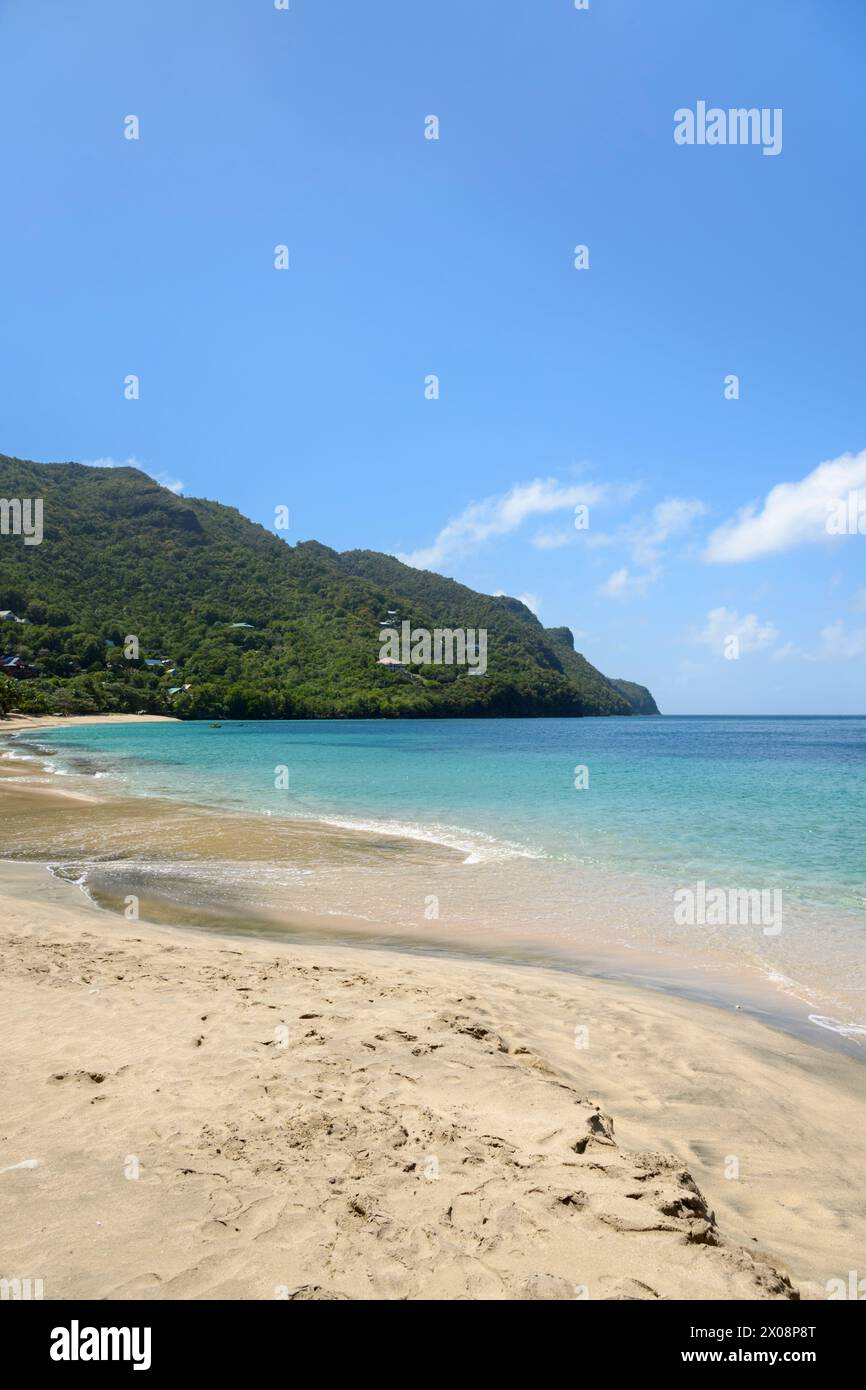 Plage de Lower Bay, île de Bequia, St Vincent et les Grenadines, Caraïbes Banque D'Images