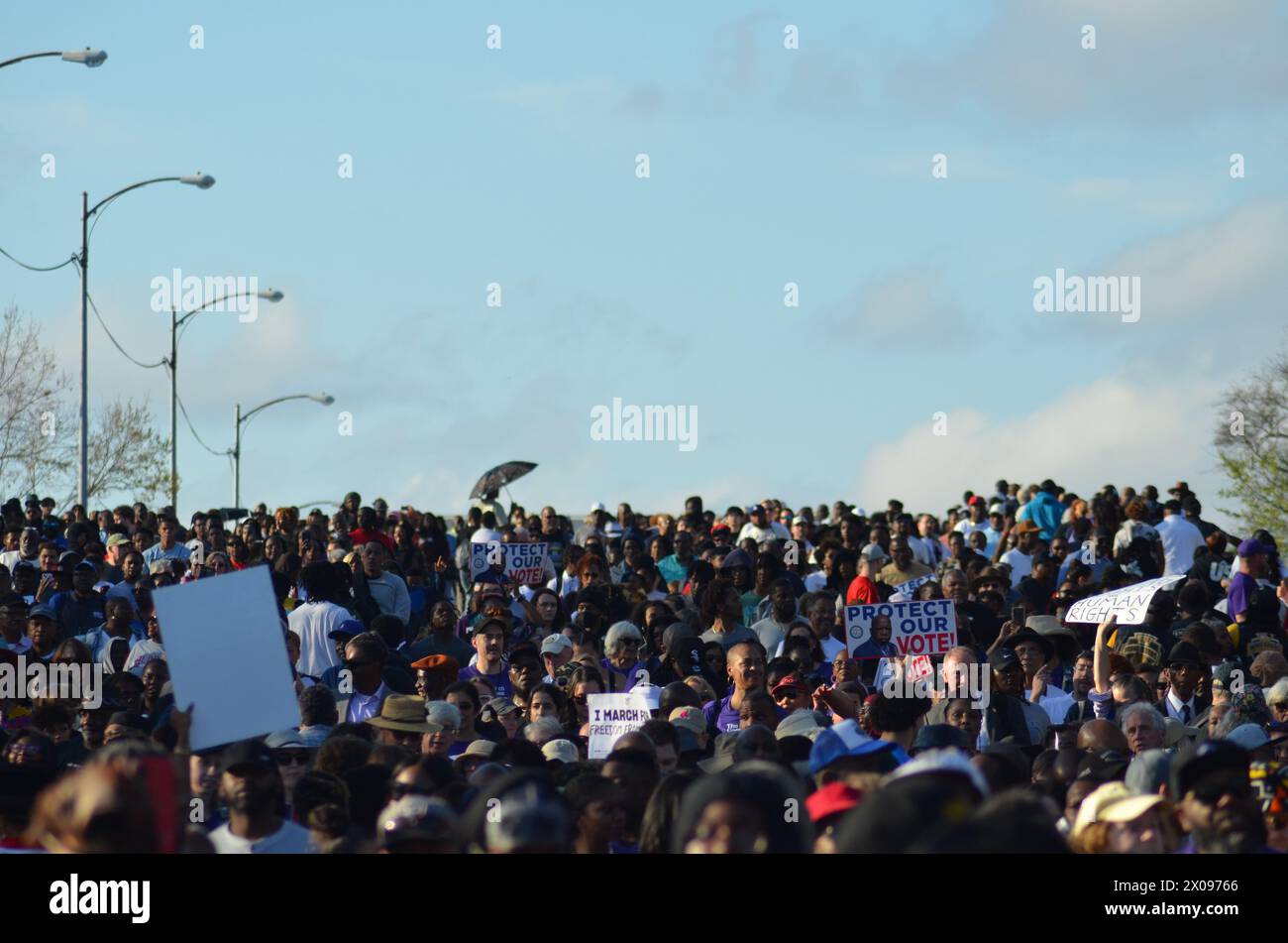 Bloody Sunday, Selma, Alabama 59e anniversaire droits de vote BLM Banque D'Images