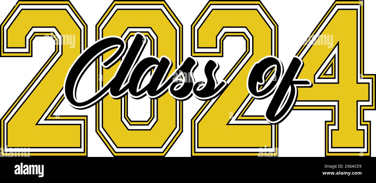 Classe Or de 2024 Banque D'Images