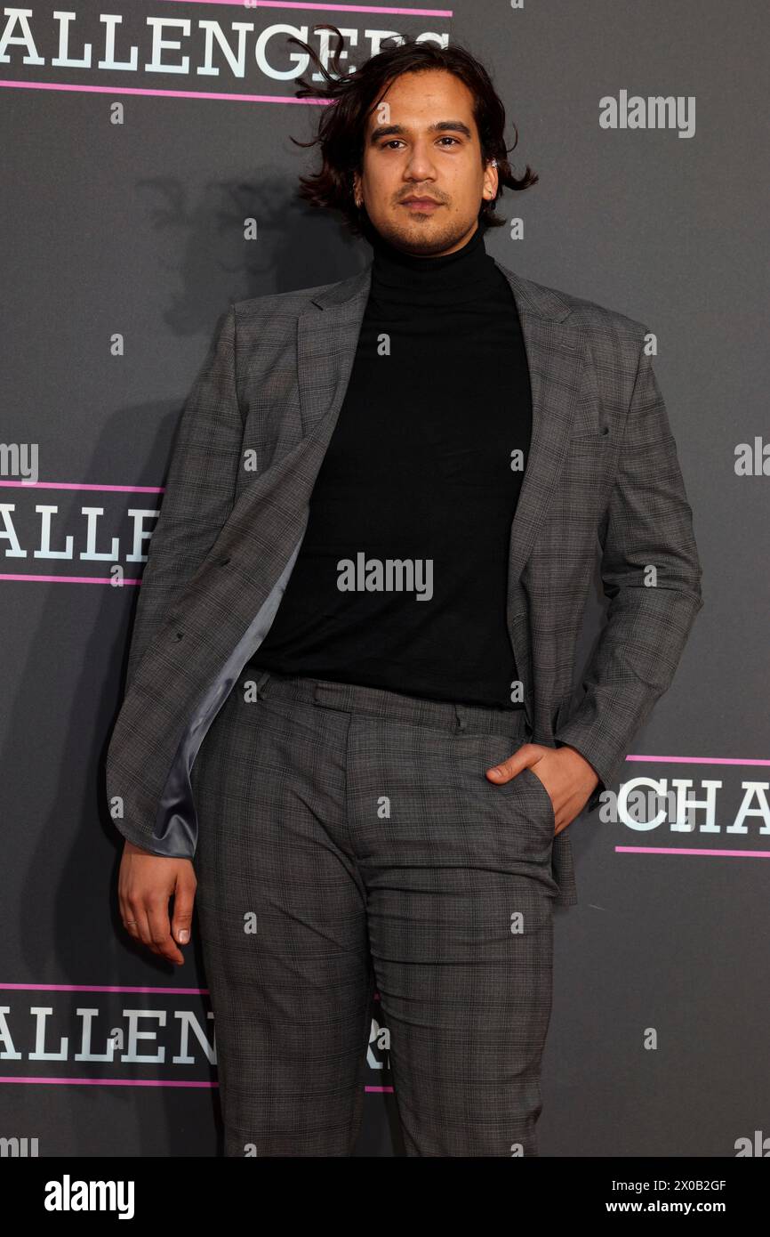 Londres, Royaume-Uni. 10 avril 2024. Nathaniel Curtis assiste à l'avant-première britannique de « Challengers » à l'Odeon luxe Leicester Square à Londres. (Photo de Cat Morley/SOPA images/SIPA USA) crédit : SIPA USA/Alamy Live News Banque D'Images