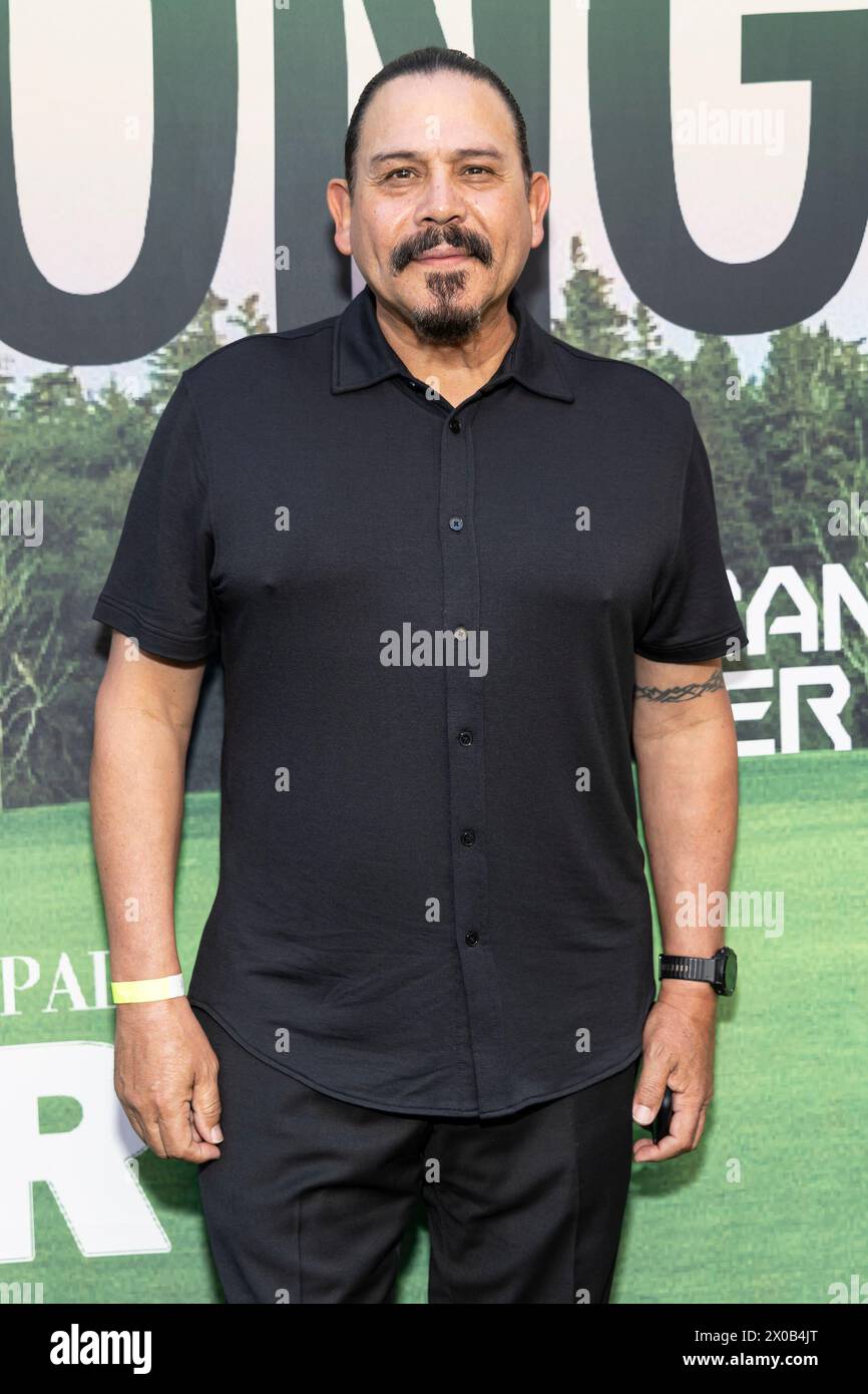 Hollywood, États-Unis. 10 avril 2024. Emilio Rivera assiste aux arrivées de « The long Game » au Ricardo Montalban Theatre à Hollywood, CA, le 10 avril 2024. (Photo de Corine Solberg/SipaUSA) crédit : Sipa USA/Alamy Live News Banque D'Images