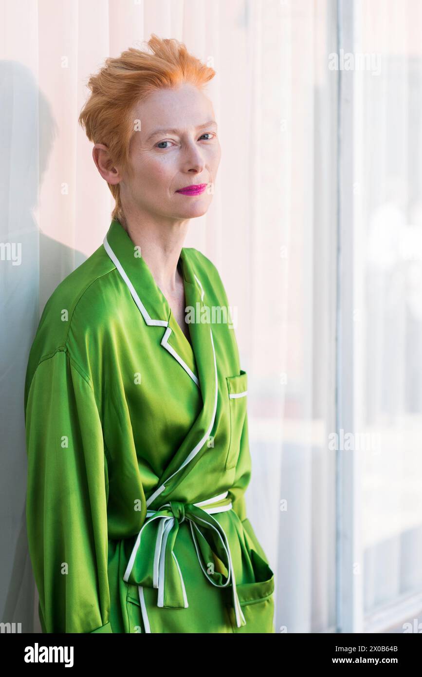 Tilda Swinton, Festival du film de Venise 2020, Italie Banque D'Images