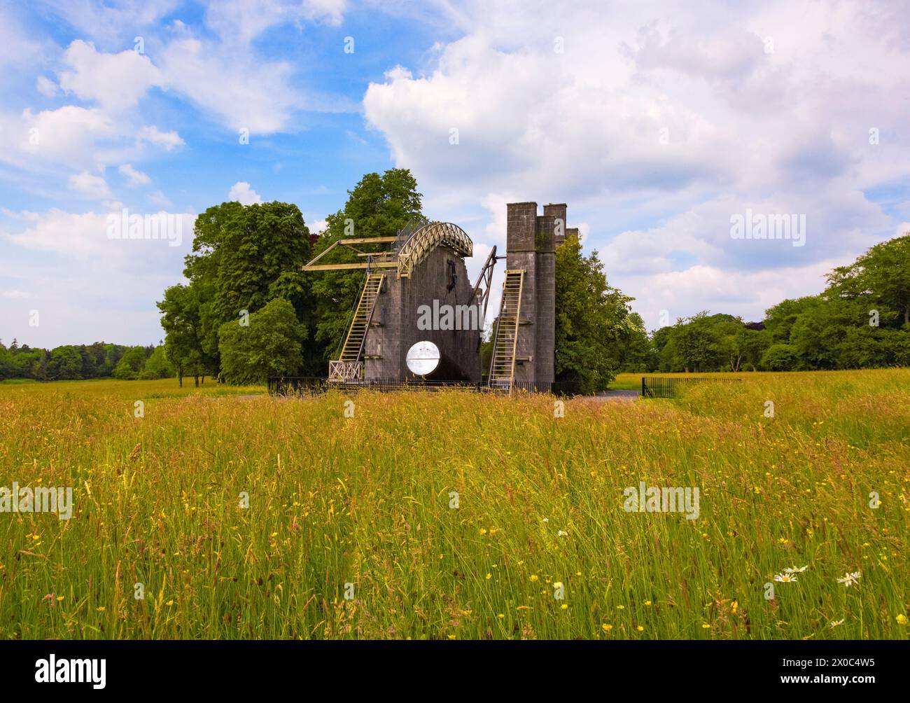 Le Grand télescope à Demesne du château de Birr, comté d'Offaly, Irlande Banque D'Images