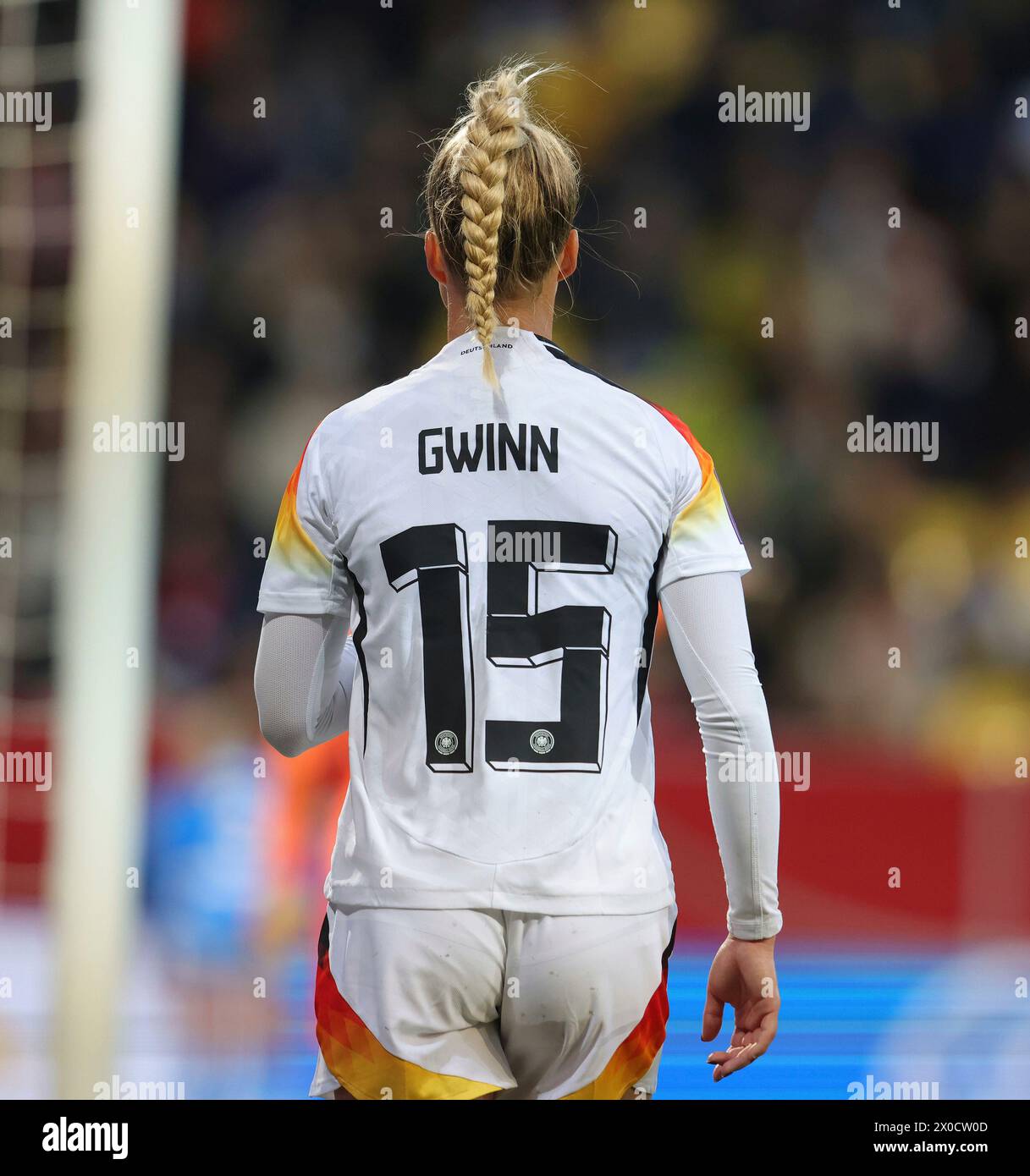 Aix-la-Chapelle, Deutschland. 09th Apr, 2024. firo : 09.04.2024 Football, Football, 2023/2024 WOMEN'S INTERNATIONAL MATCH EURO qualification EM-Quali Allemagne - Islande Giulia Gwinn of Germany crédit : dpa/Alamy Live News Banque D'Images