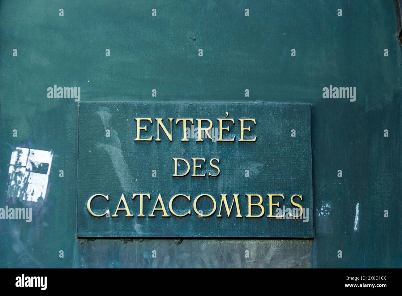 Entrée des catacombes Banque D'Images