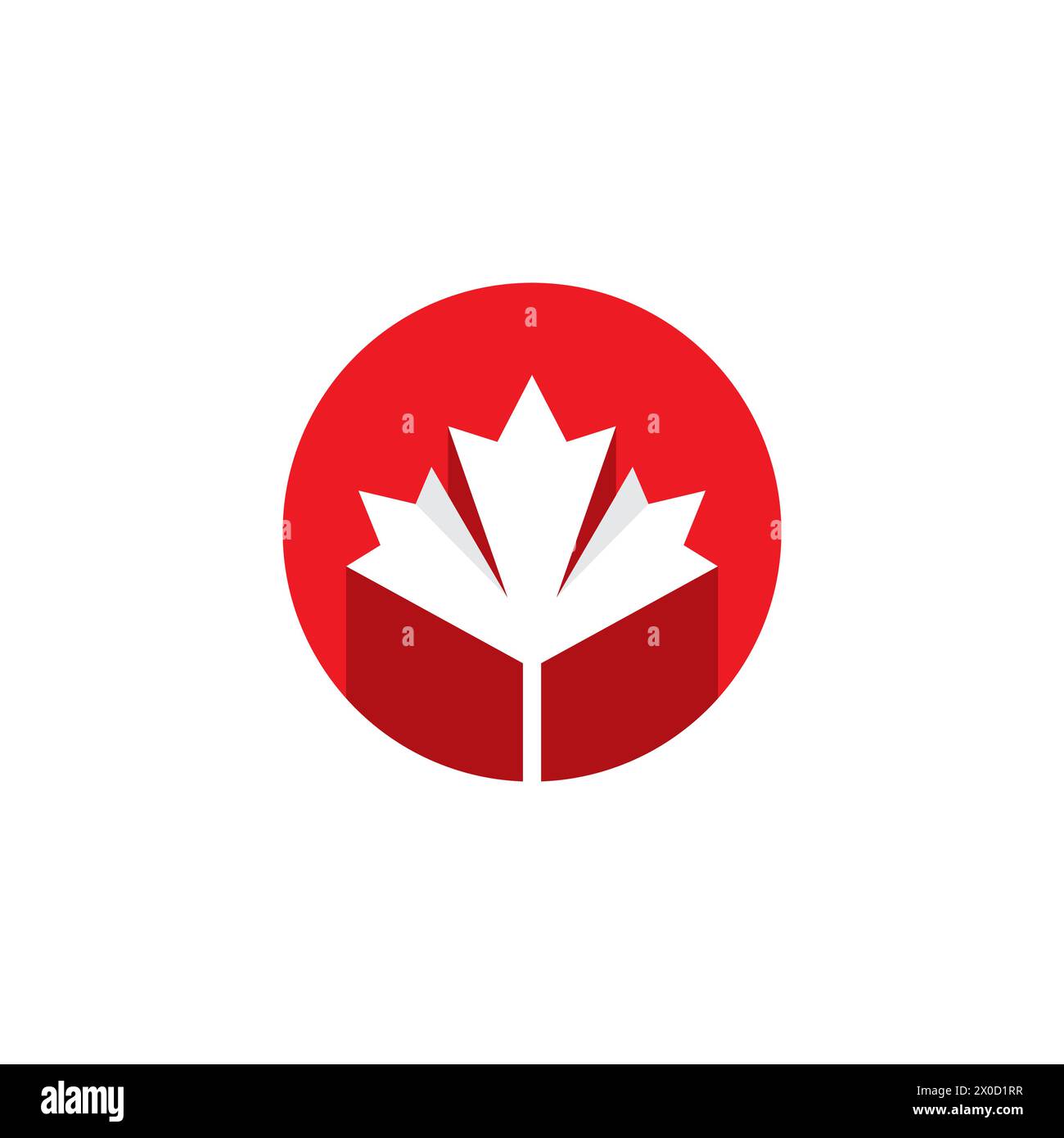 Logo Maple Tree simple. vecteur d'icône d'érable Illustration de Vecteur