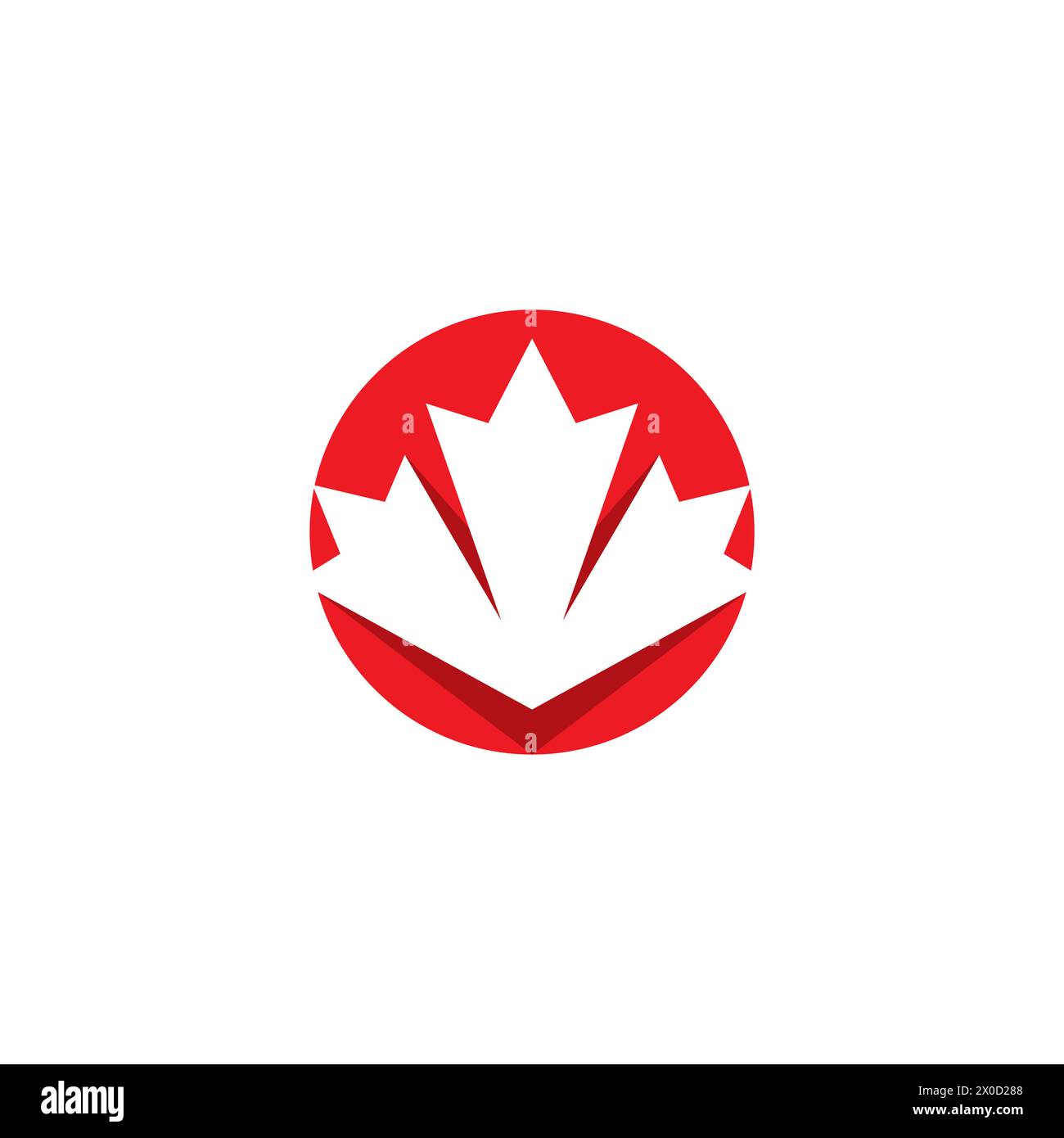 Logo Maple Tree Design simple. illustration vectorielle d'icône d'érable Illustration de Vecteur