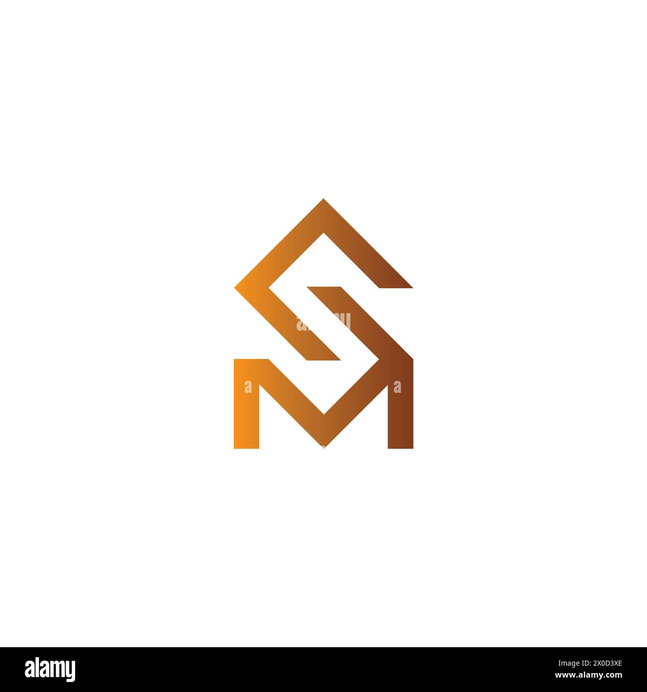 Conception du logo SM. Vecteur d'icône lettre SM Illustration de Vecteur