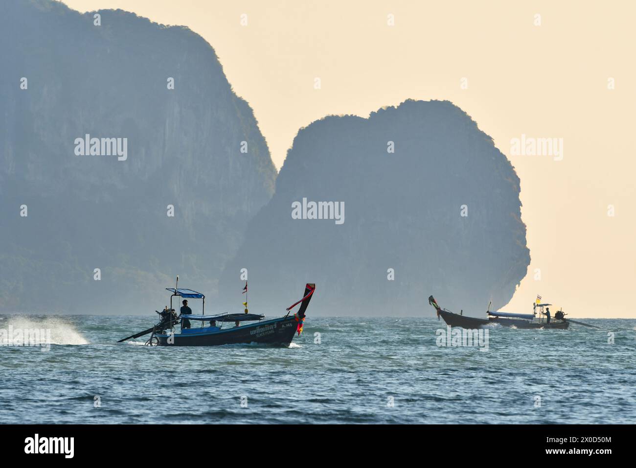 Vacances en Thaïlande paysage aquatique Banque D'Images