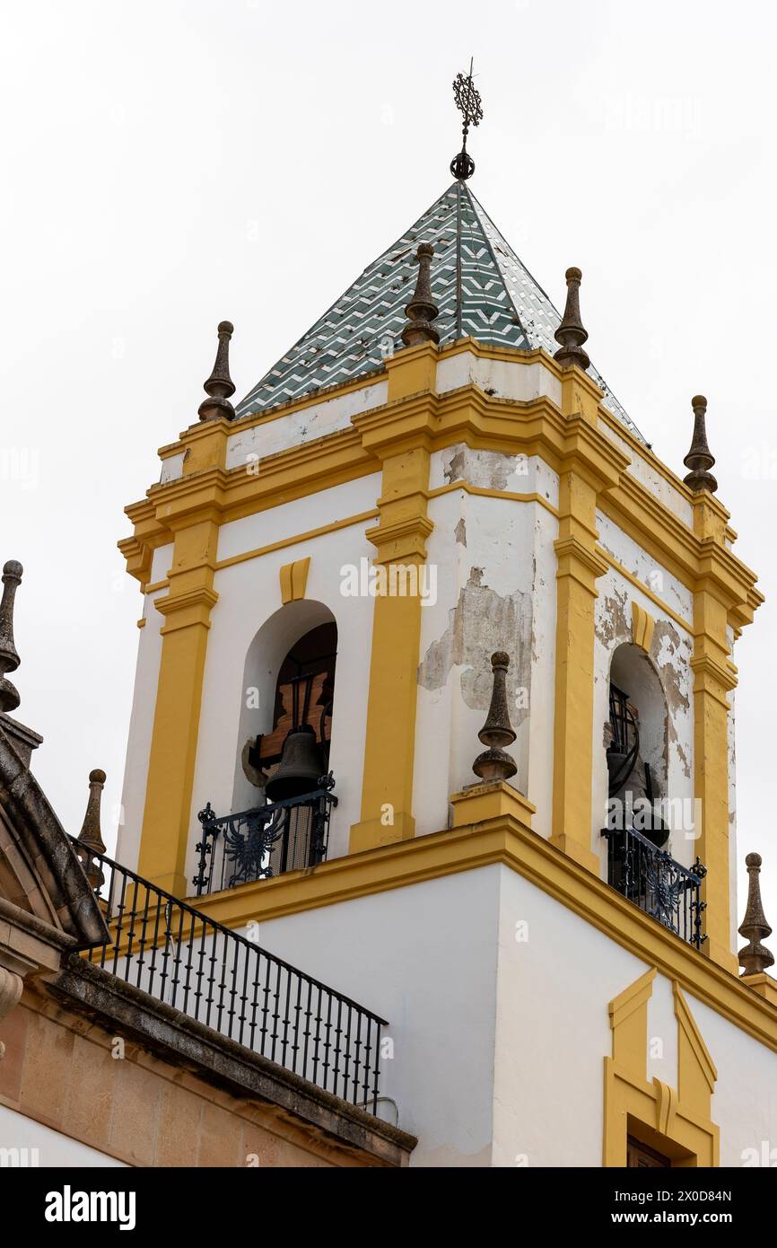 Paroisse de Nuestra Senora del Socorro, située à Ronda, Andalousie, Espagne. Banque D'Images