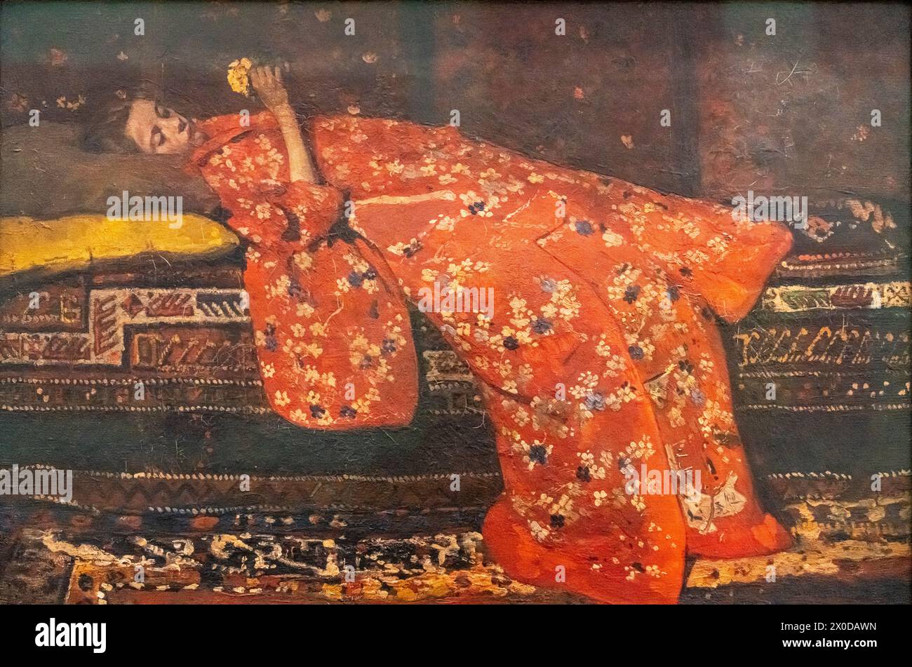 George Hendrik Breitner, The Red Kimono, 1893-94, Amsterdam, pays-Bas Banque D'Images
