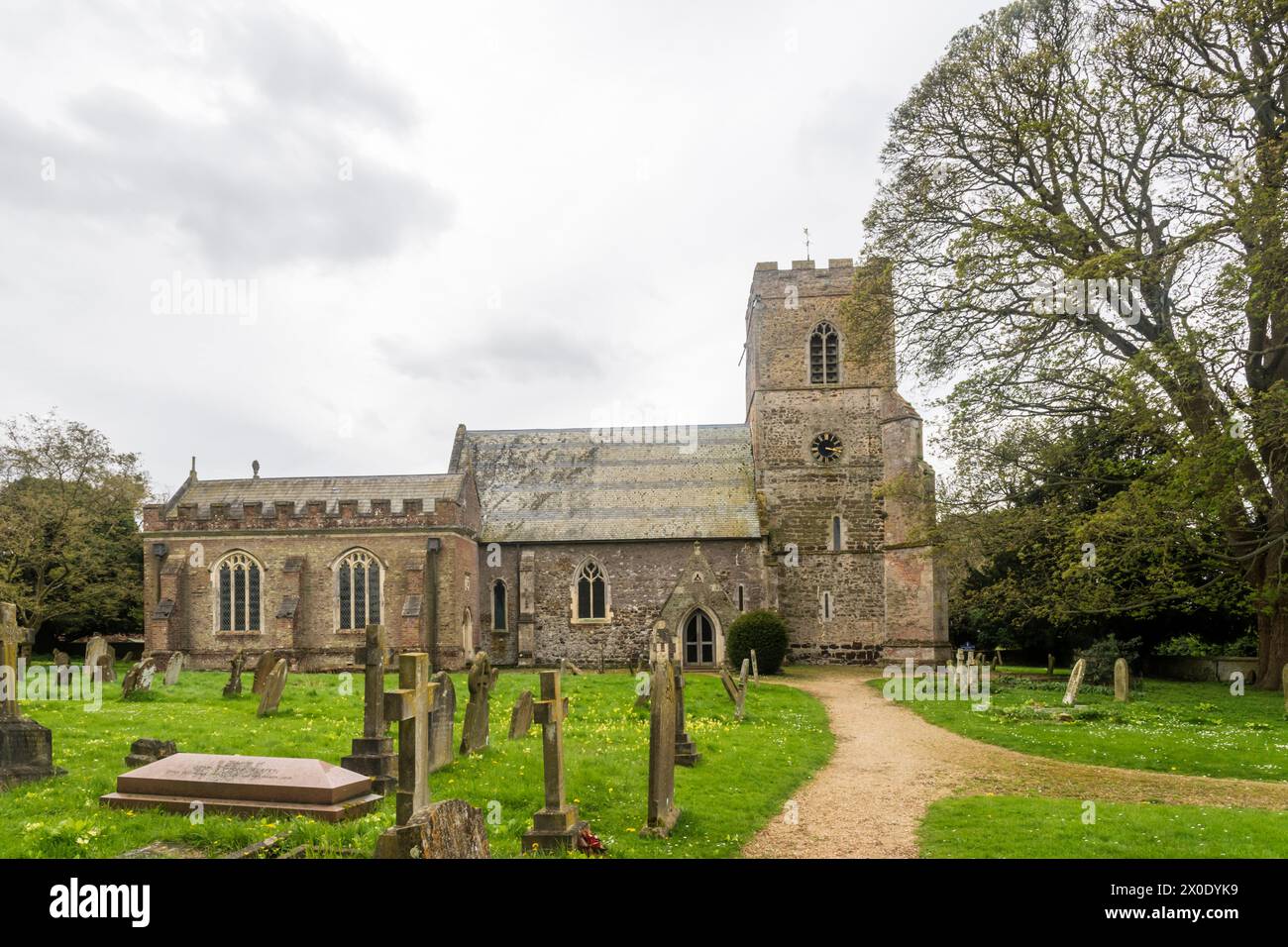 L'église de la Sainte Trinité, Stow Bardolph, Norfolk. Banque D'Images