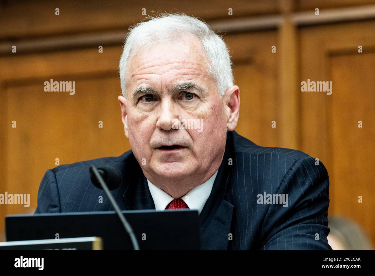 Washington, États-Unis. 11 avril 2024. Le représentant des États-Unis Tom McClintock (R-CA) s'exprimant lors d'une audition du Comité de la Chambre sur le sous-comité judiciaire sur la Constitution et le gouvernement limité au Capitole des États-Unis. (Photo de Michael Brochstein/Sipa USA) crédit : Sipa USA/Alamy Live News Banque D'Images