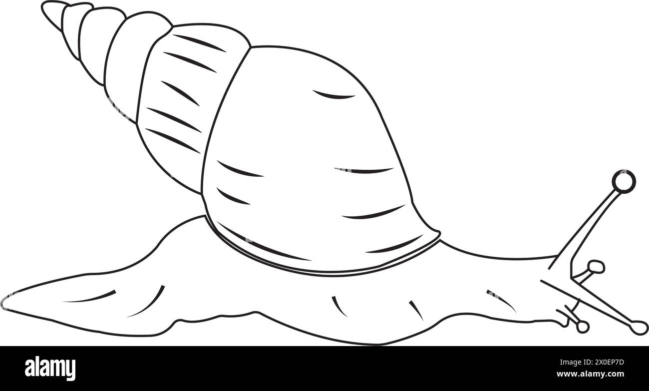 conception de symbole d'illustration vectorielle d'icône d'escargot Illustration de Vecteur