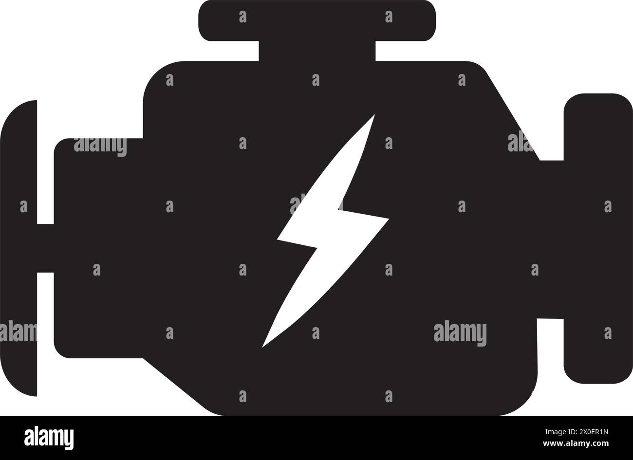 Symbole de moteur électrique illustration vecteur logo. Illustration de Vecteur