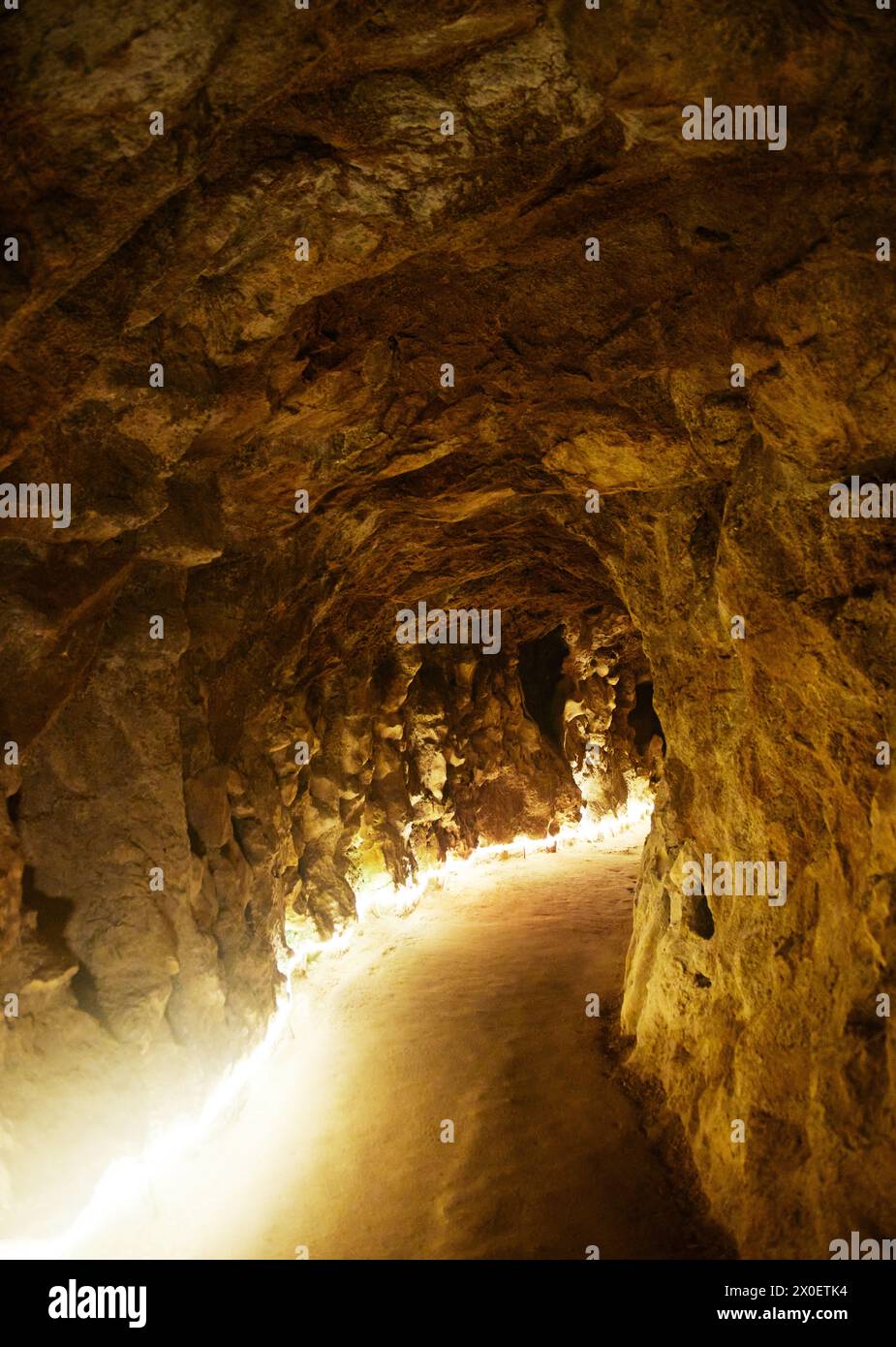 Passerelle de tunnel du puits d'initiation à Quinta da Regaleira à Sintra, Portugal, Europe Banque D'Images